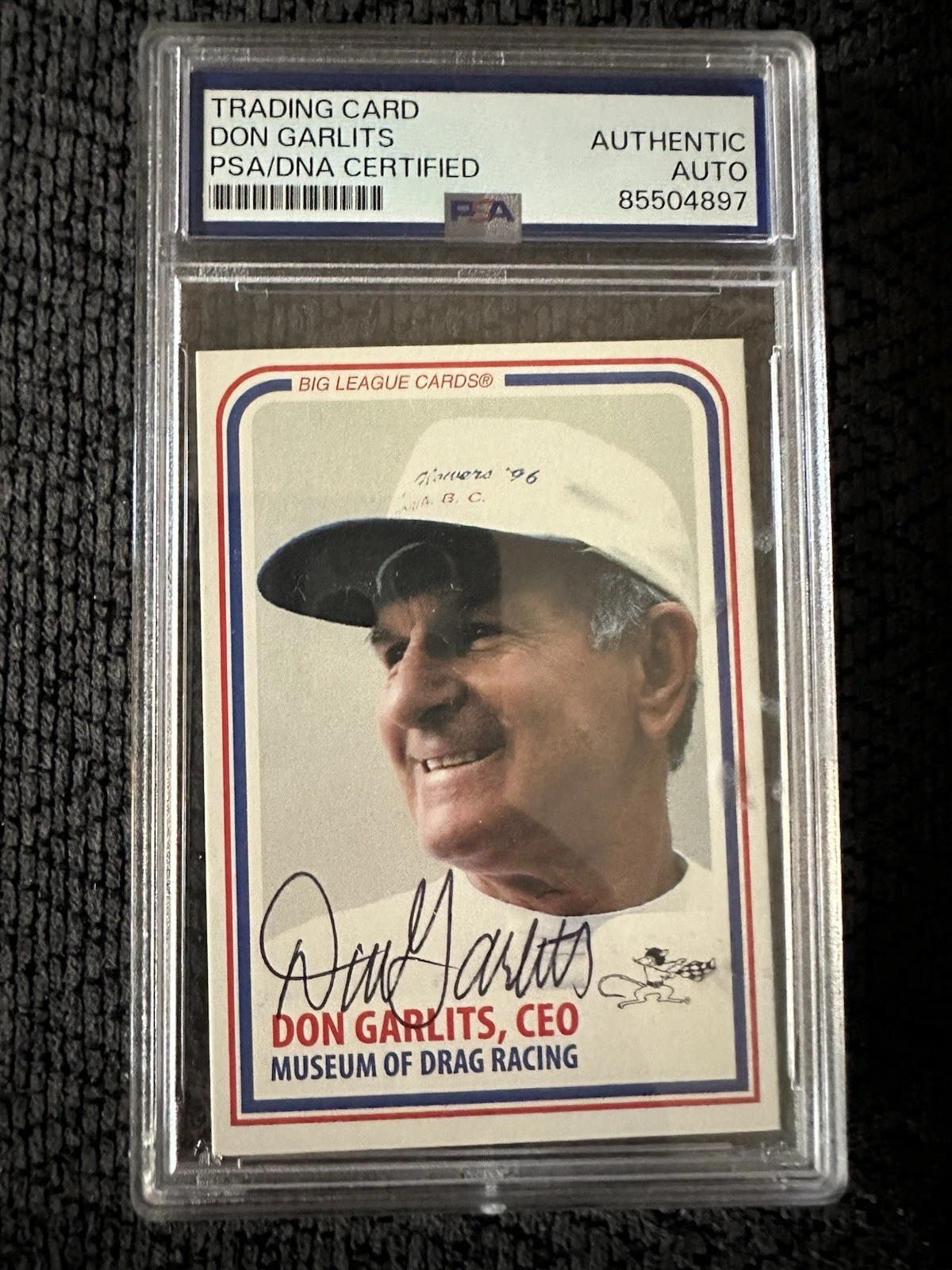Don Garlits Signed 1994 NHRA Trading Card #31 BL PSA /DNA Slab COA