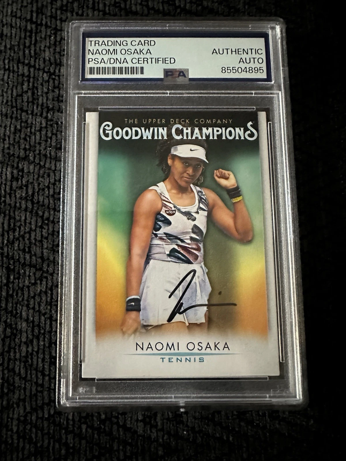 Naomi Osaka Signed 2021 Goodwin Champions Card #15 PSA /DNA COA RC Rookie