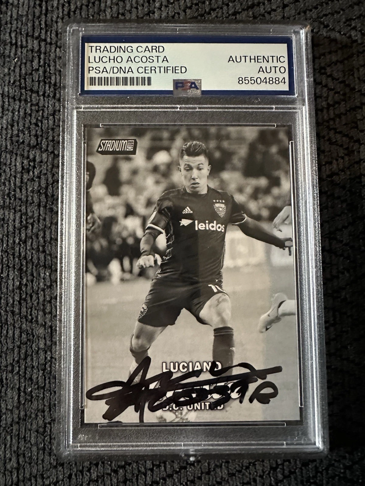 Luciano Acosta Signed 2017 Topps Stadium Club Card #30 PSA /DNA Slab COA