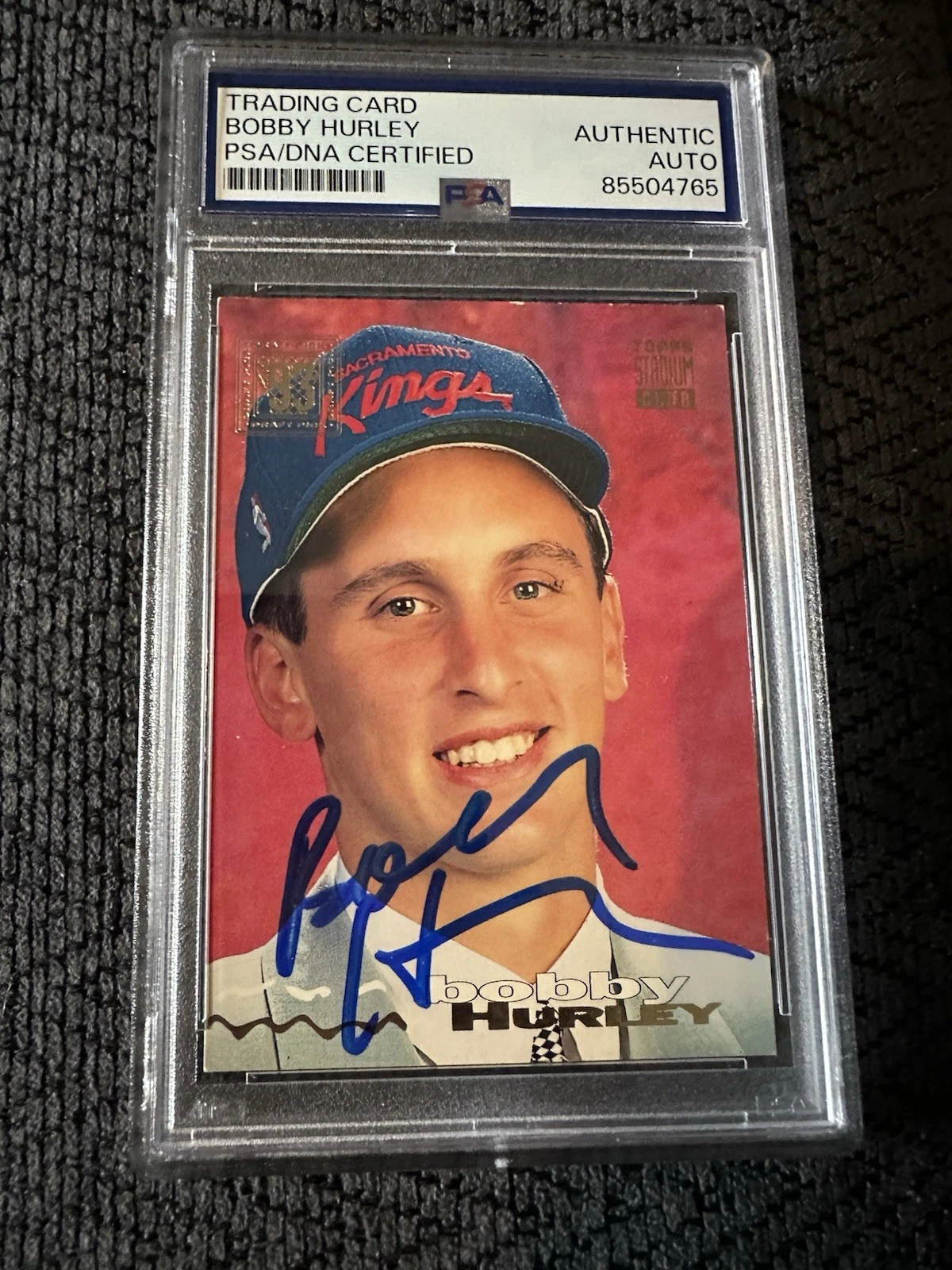 Bobby Hurley Signed 1993-94 Stadium Club Card #53 PSA /DNA Slab COA Rookie