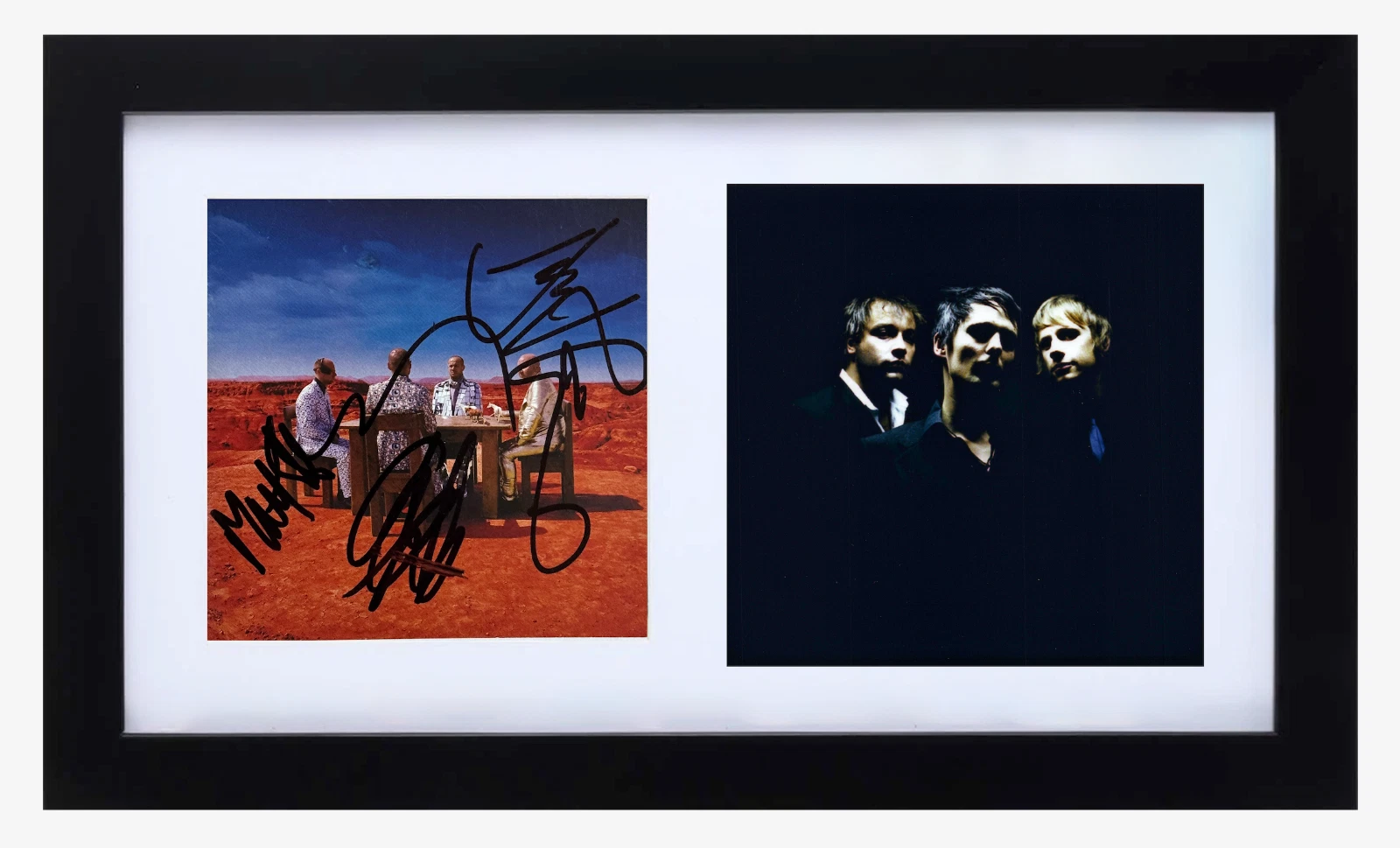 Muse Full Band Signed Autograph Black Holes and Revelations CD Cover Framed BAS