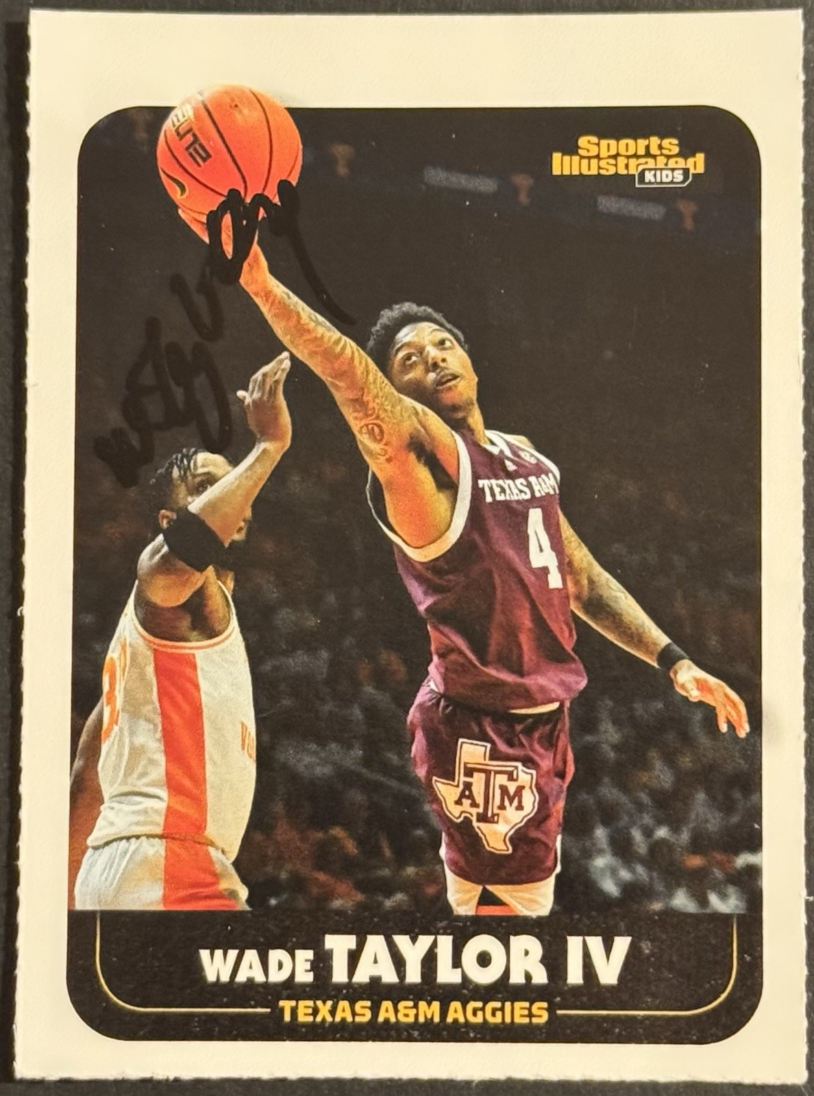 Wade Taylor Signed Sport Illustrated For Kids Rookie Card Texas A&M BAS Beckett