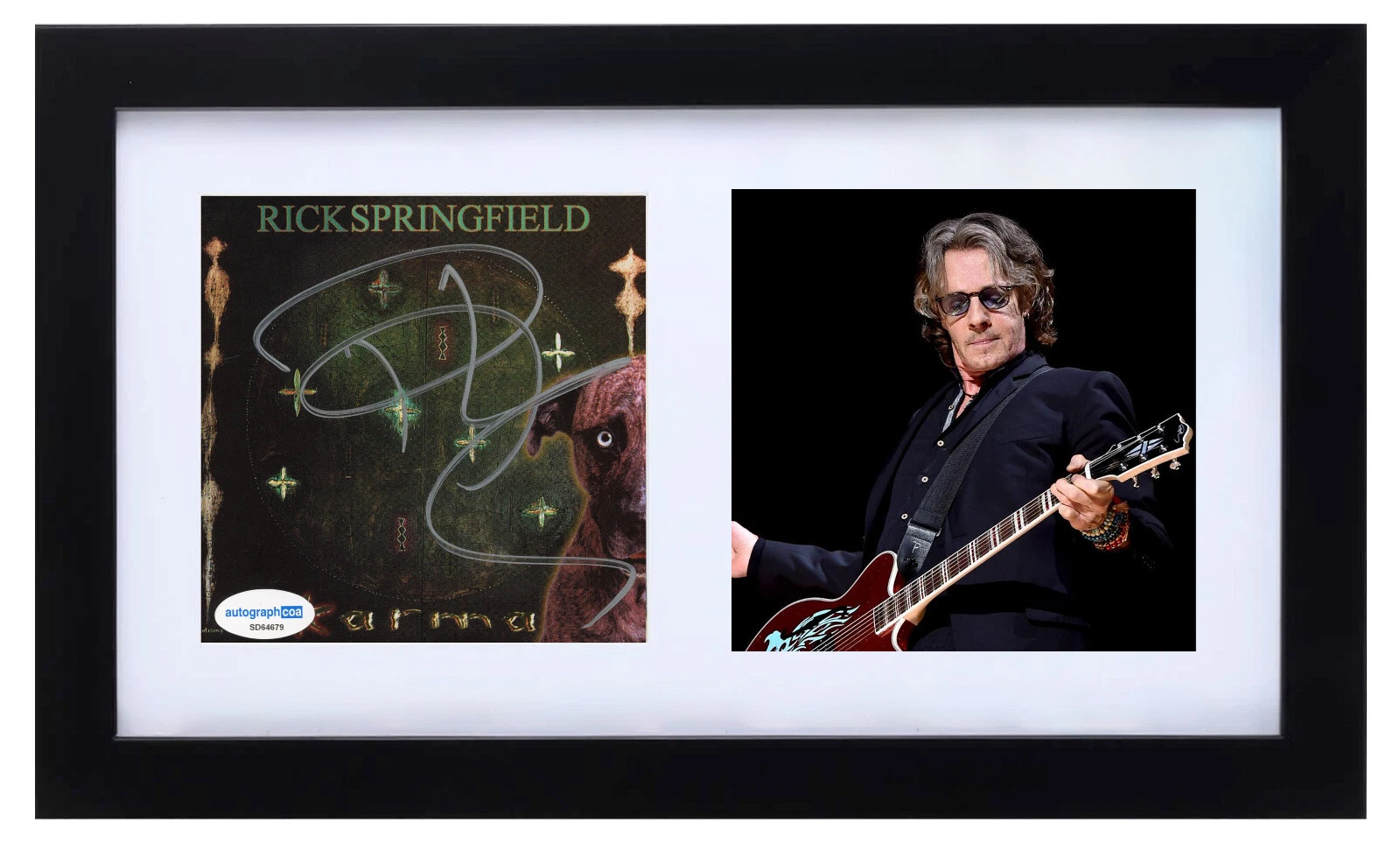 Rick Springfield Signed Autograph Karma Framed CD Cover Display ACOA COA