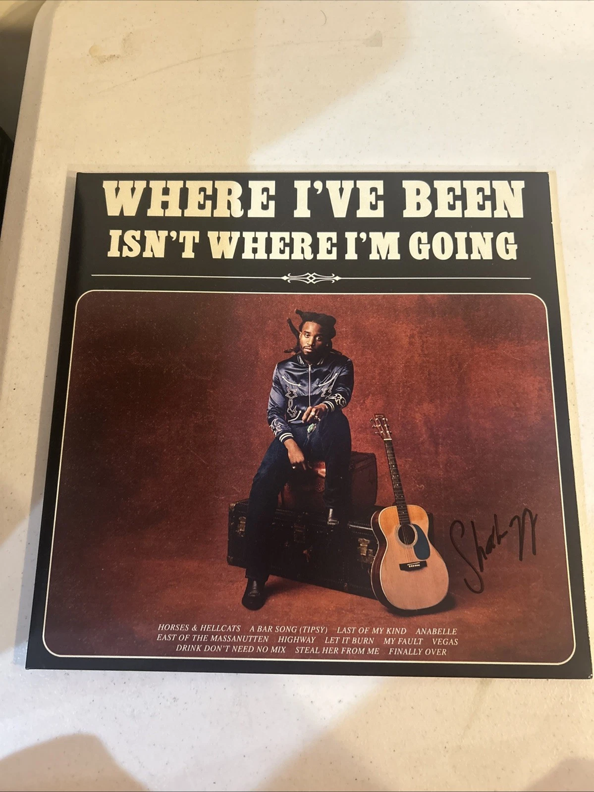 SHABOOZEY SIGNED AUTOGRAPH VINYL ALBUM ACOAWHERE IVE BEEN ISNT WHERE IM GOIN