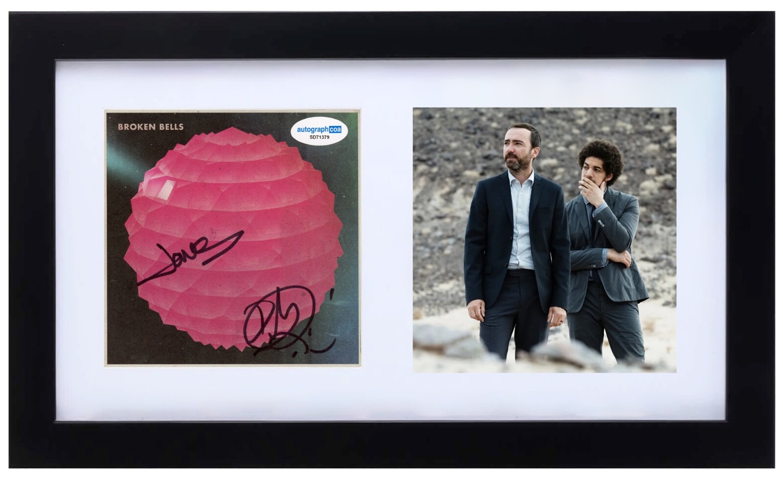 BROKEN BELLS Band Signed Autograph Framed Debut CD James Mercer The Shins ACOA
