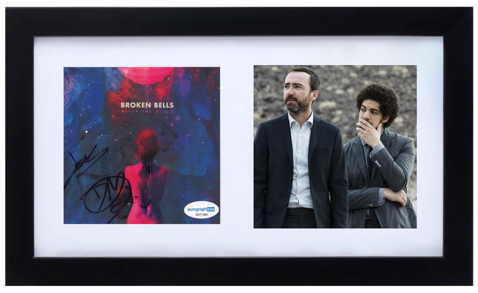 BROKEN BELLS Signed After The Disco Framed CD James Mercer Danger Mouse ACOA COA
