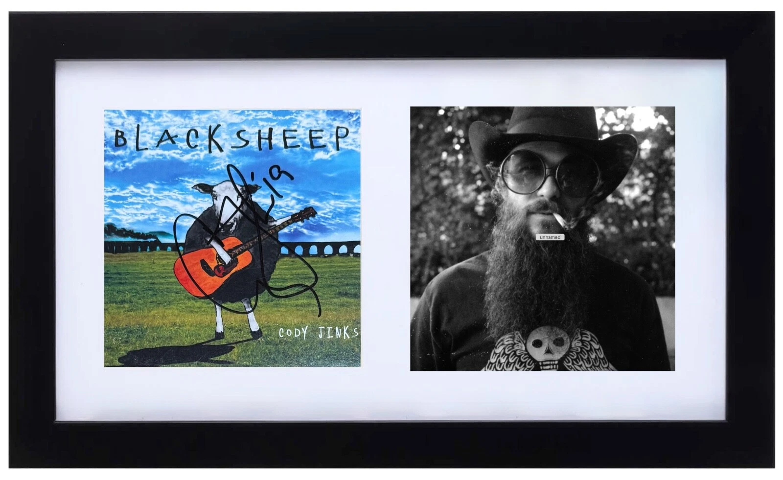Cody Jinks Signed Autograph Blacksheep CD Cover Framed Display Beckett COA