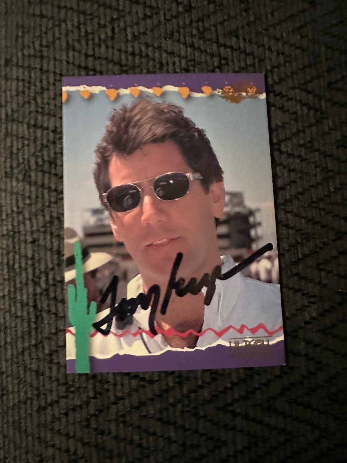 SIGNED TRADING CARD INDY 500 CAR INDIANAPOLIS TONY GEORGE OWNER AUTOGRAPHED COLLECTIBLE MEMORABILIA