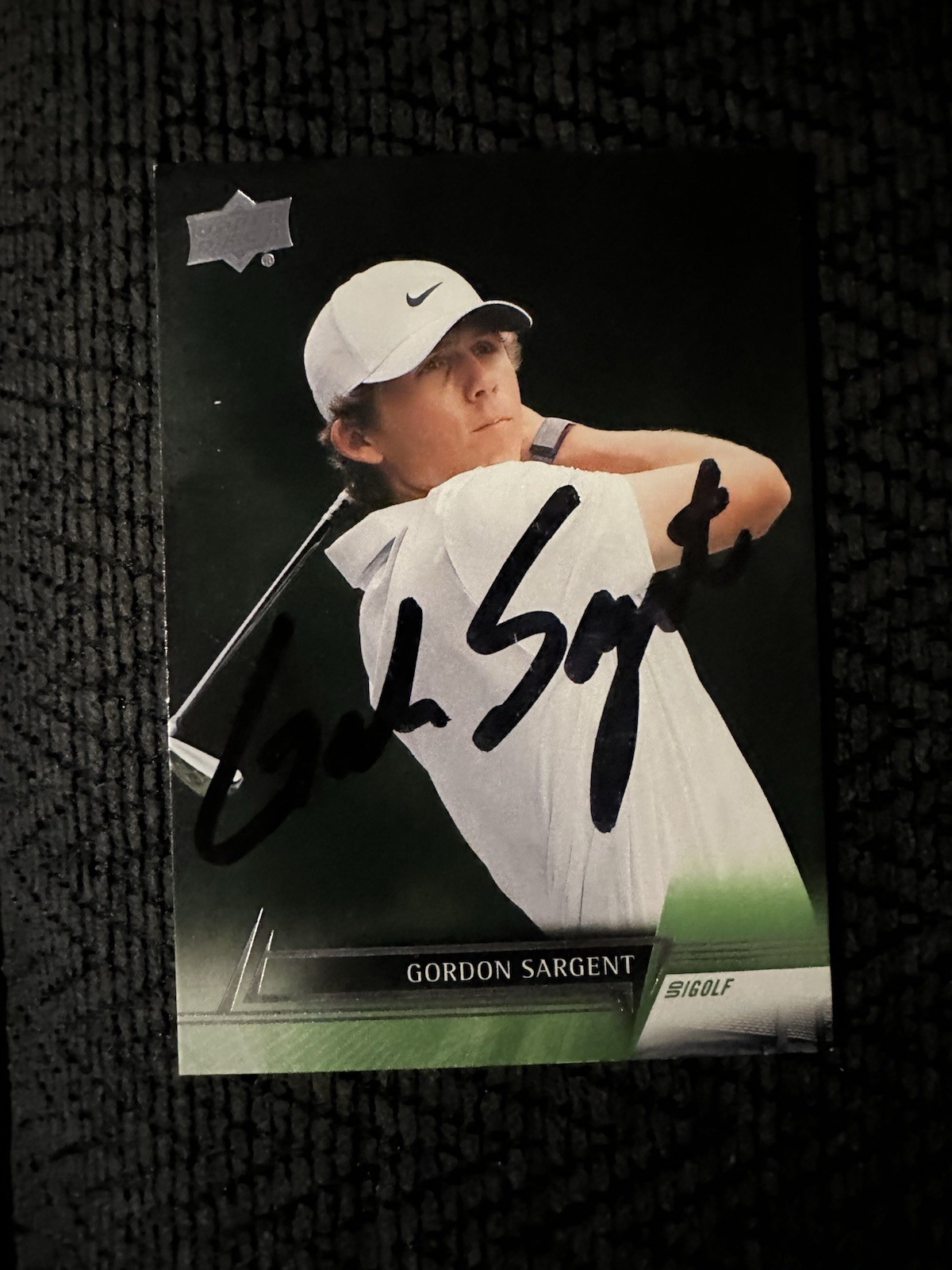 Gordon Sargent Signed Trading Card Vanderbilt PGA Tour Golf Amateur