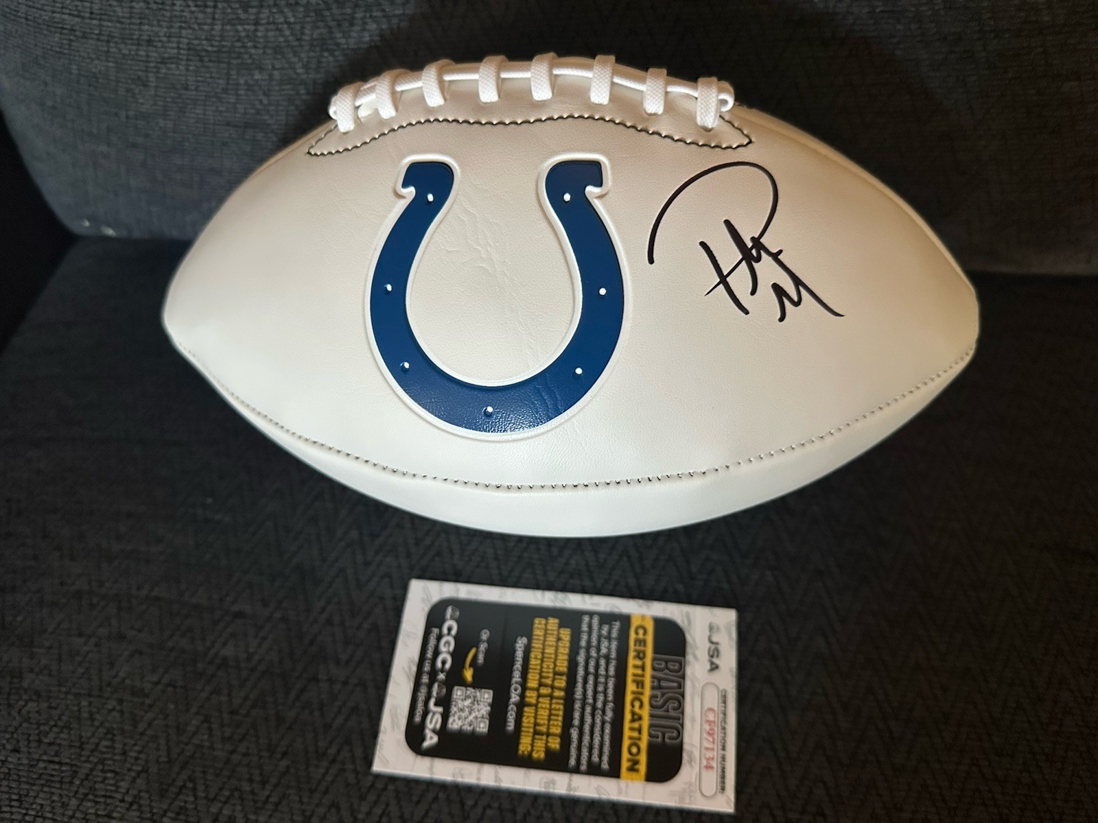 Pat McAfee Signed Indianapolis Colts Football JSA Authentication COA