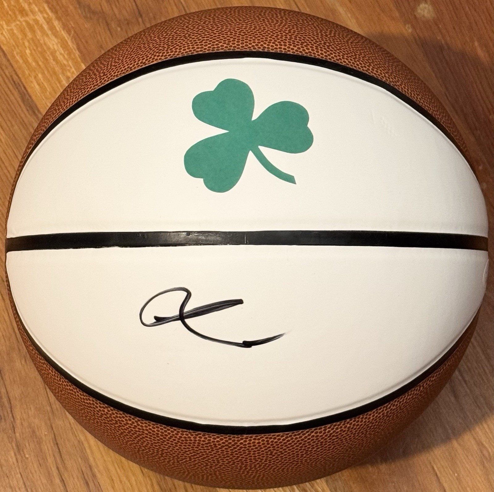 Luka Garza Signed Autographed Boston Celtics Logo Basketball JSA COA