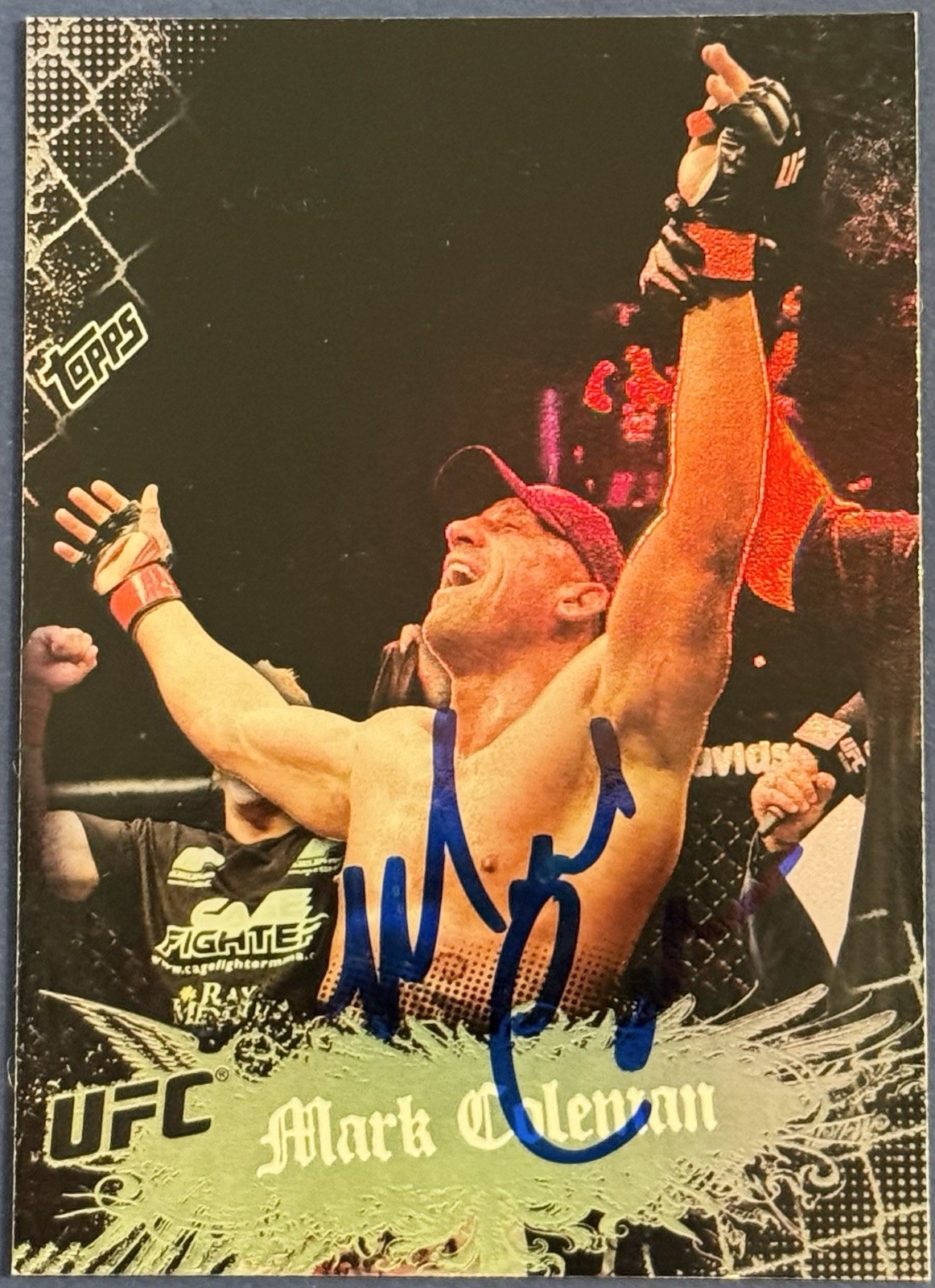 Mark Coleman Signed Autographed 2010 Topps UFC Base Card Beckett Coa