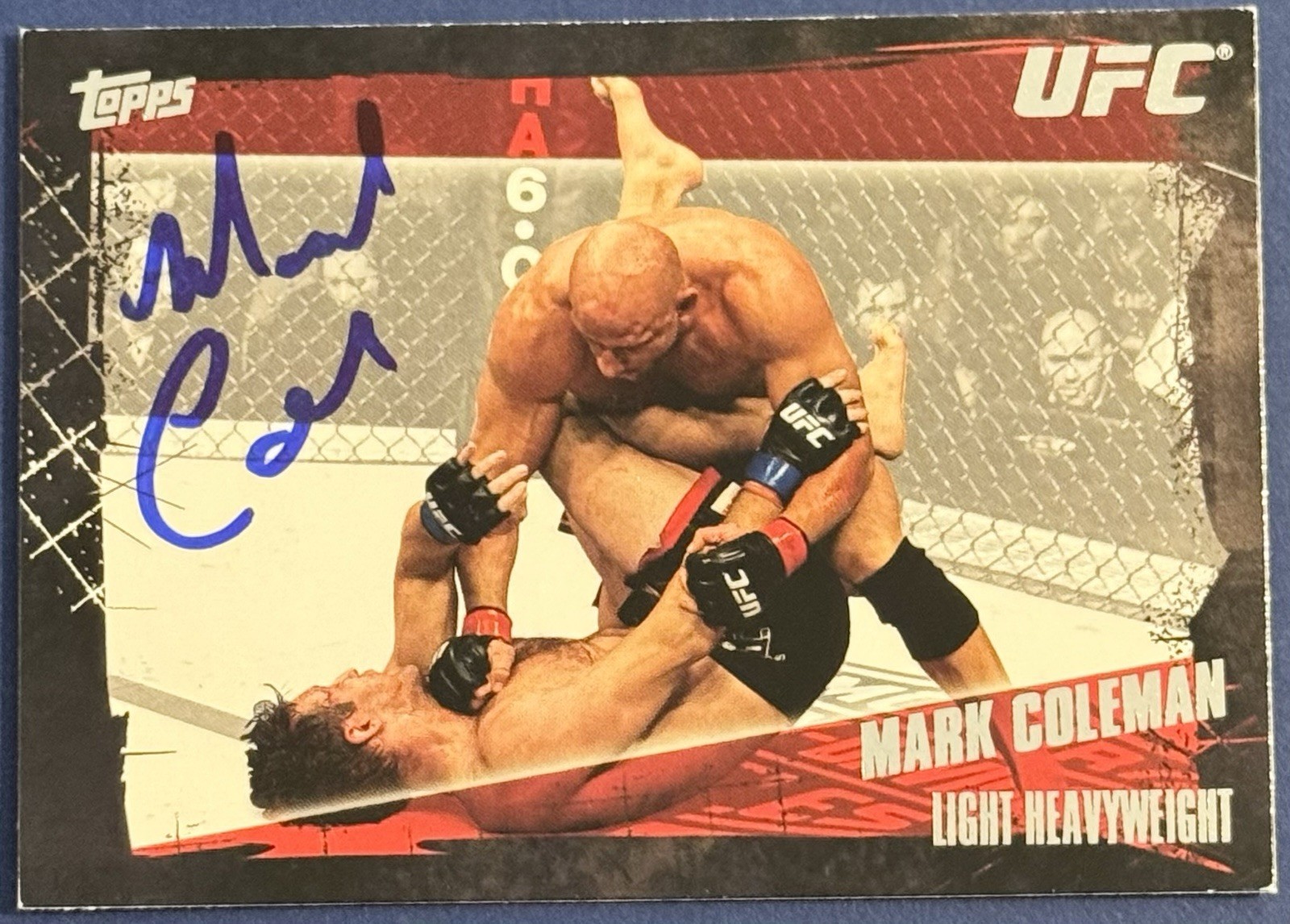 Mark Coleman Signed Autographed 2010 Topps UFC Base Card Beckett Coa
