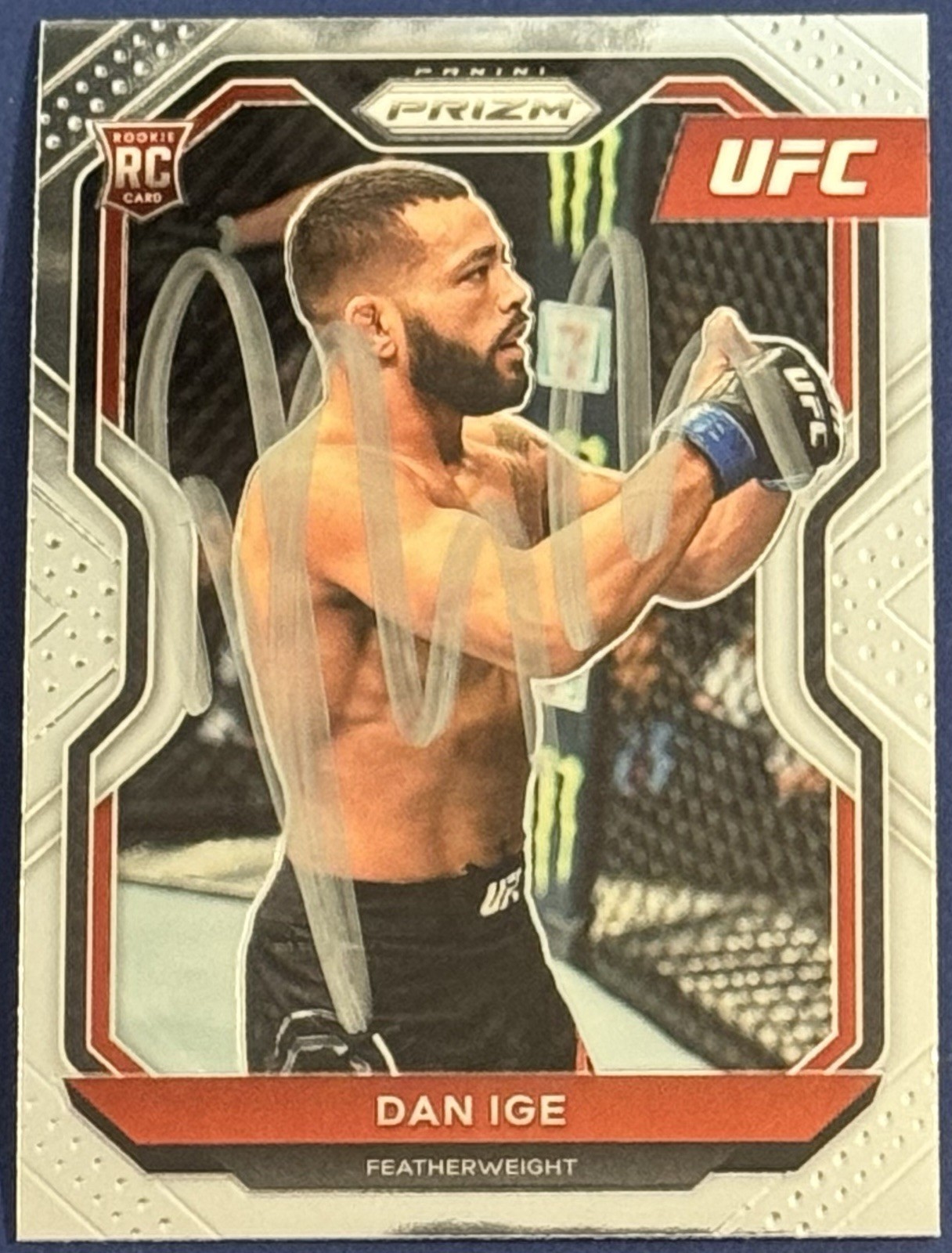 Dan Ige Signed 2021 Panini Prizm UFC Rookie Card BAS Beckett COA