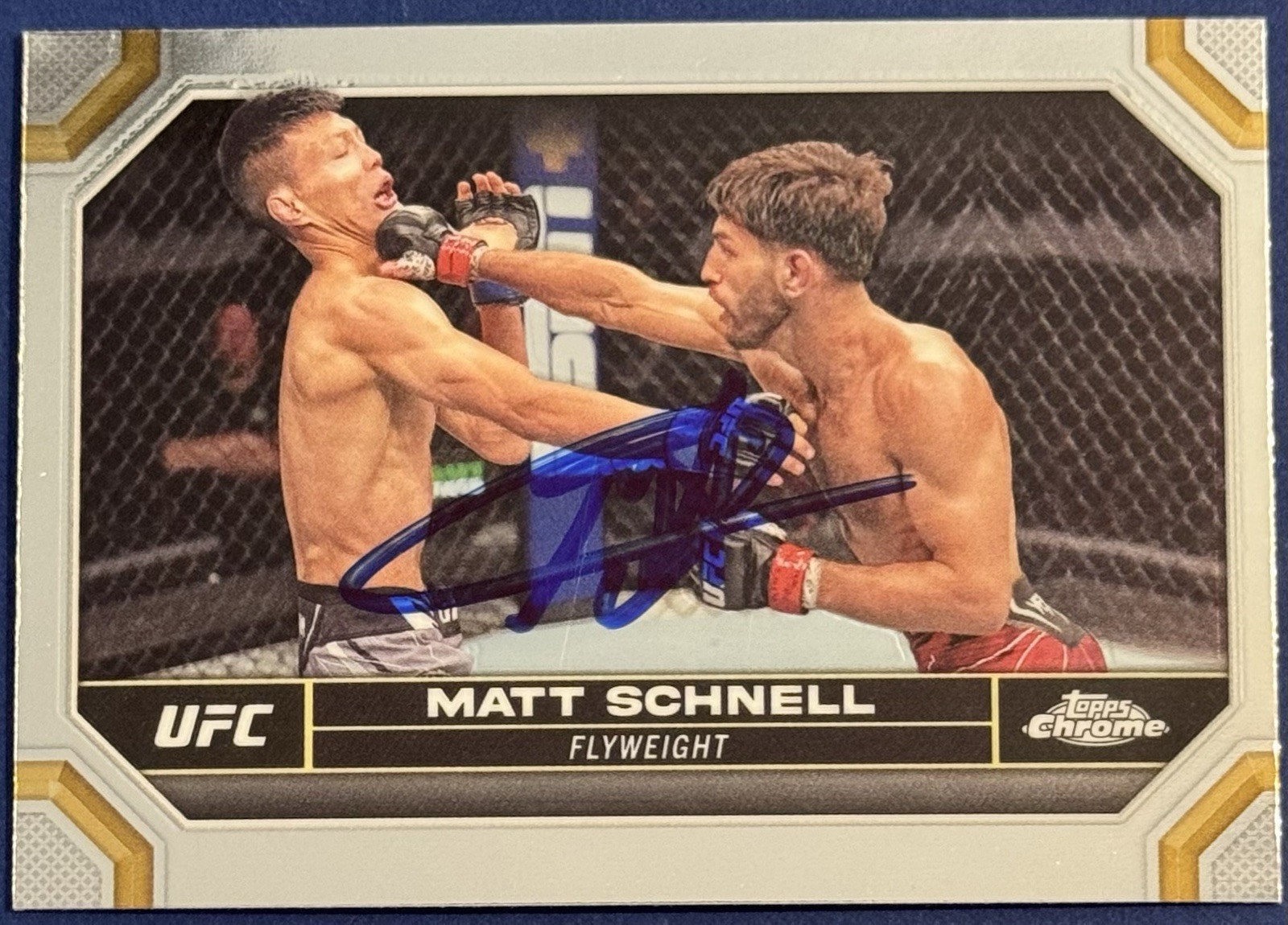 Matt Schnell Signed 2024 Topps Chrome UFC Base Card BAS Beckett COA