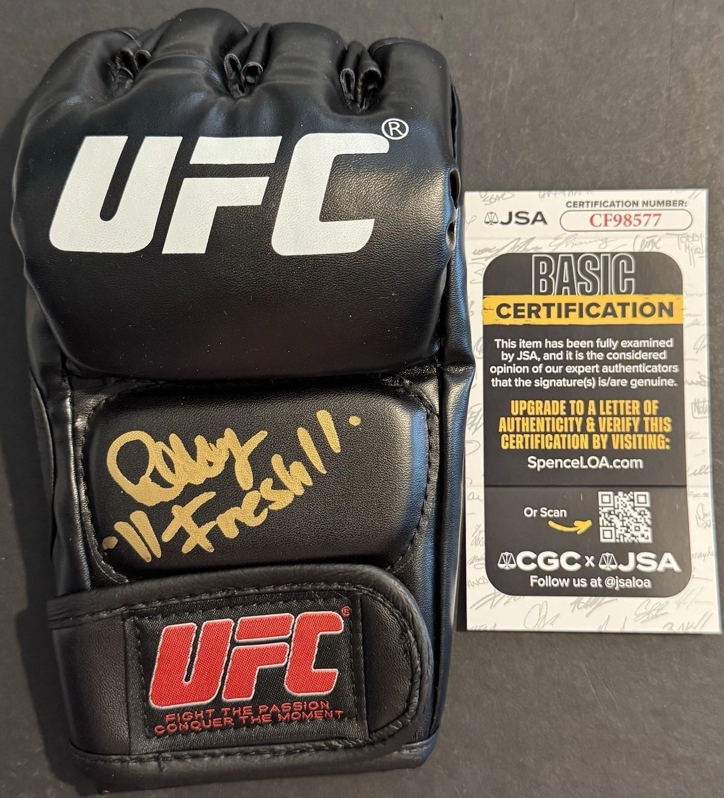Philip Rowe Signed Autographed UFC Fight Glove JSA COA
