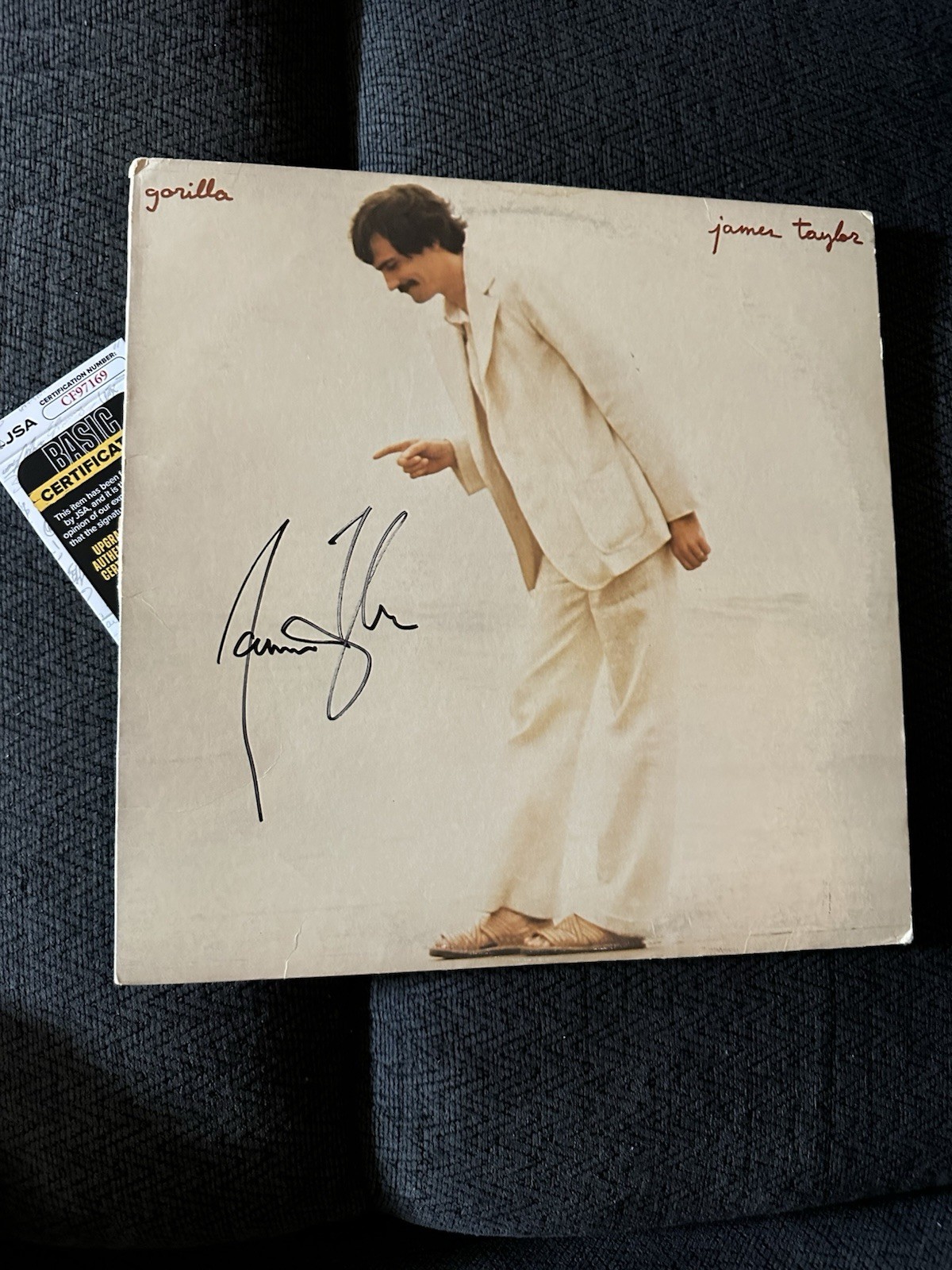 James Taylor SIGNED Vinyl ALBUM JSA Authenticated COA Gorilla