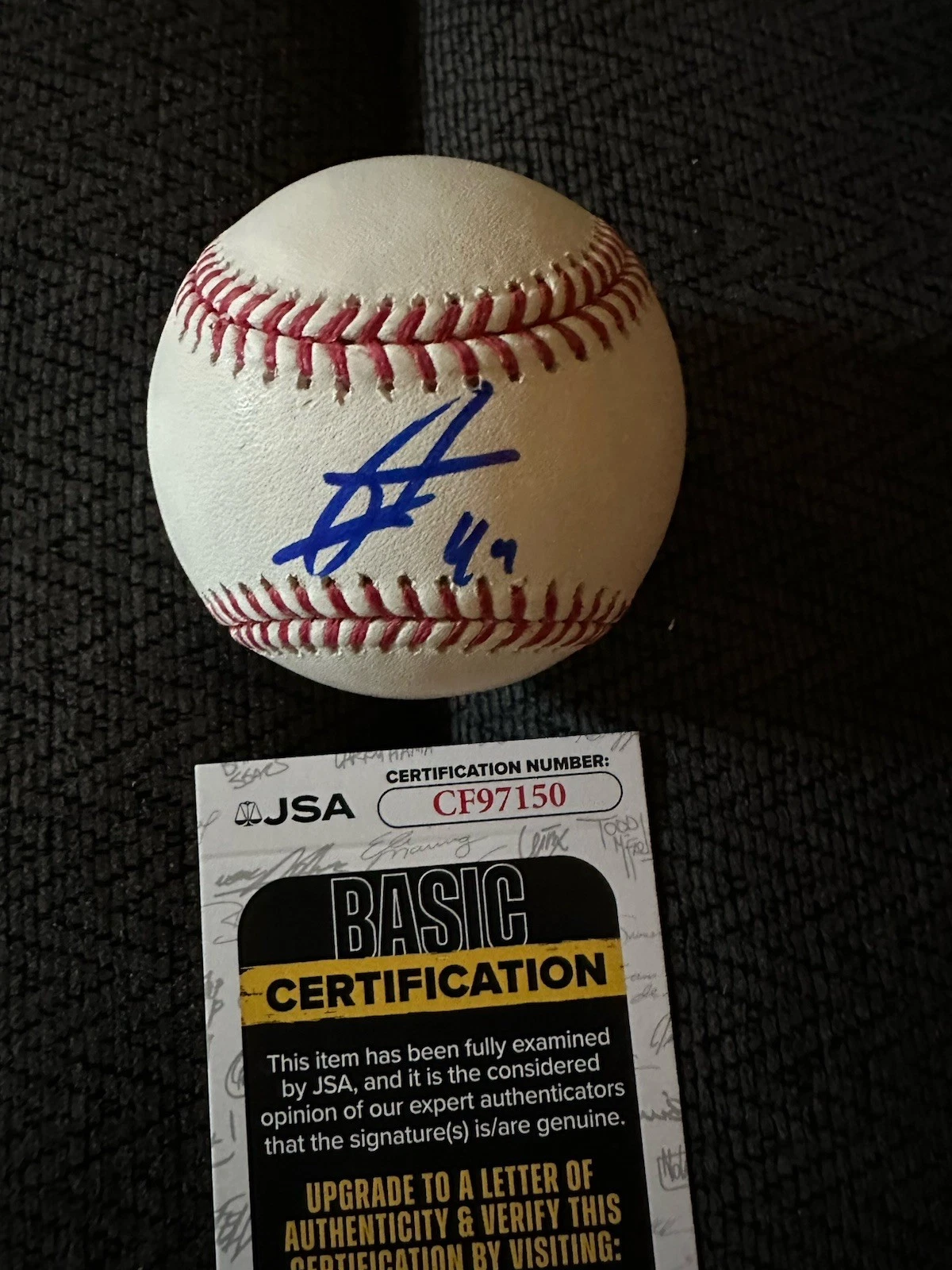 Julio Rodriguez Signed Official Baseball Authentic ROMLB JSA Authenticated COA