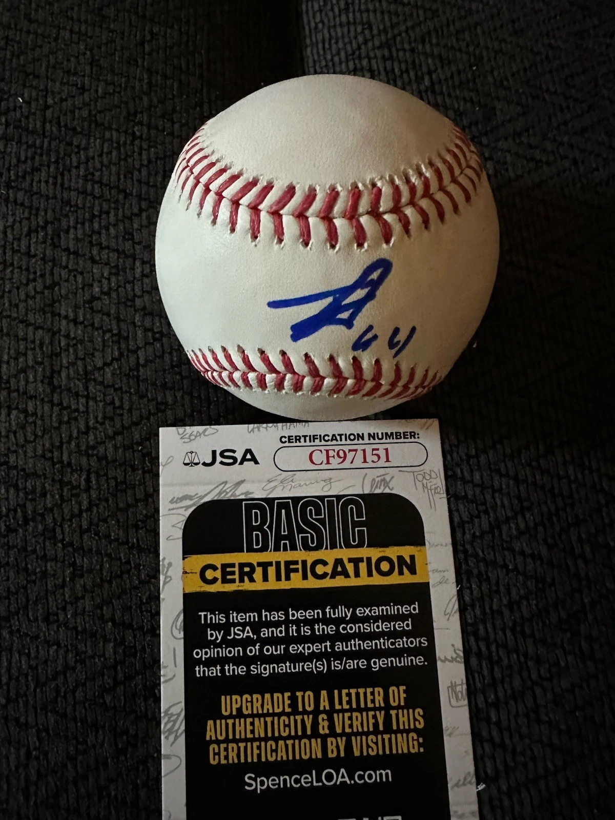 Julio Rodriguez Signed Official Baseball Authentic ROMLB JSA Authenticated COA