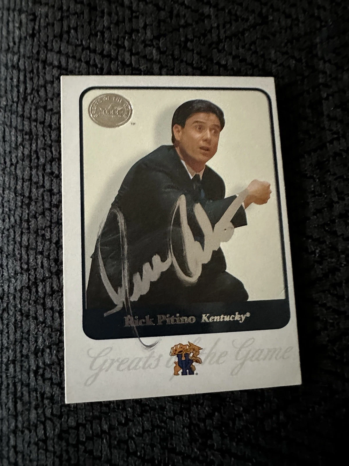 Rick Pitino Signed Trading Card Kentucky Wildcats Greats Of The Game St John's