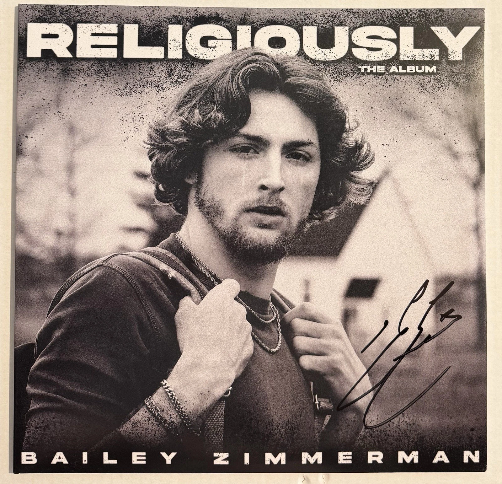 Bailey Zimmerman JSA Signed Autographed Album Record Vinyl Religiously