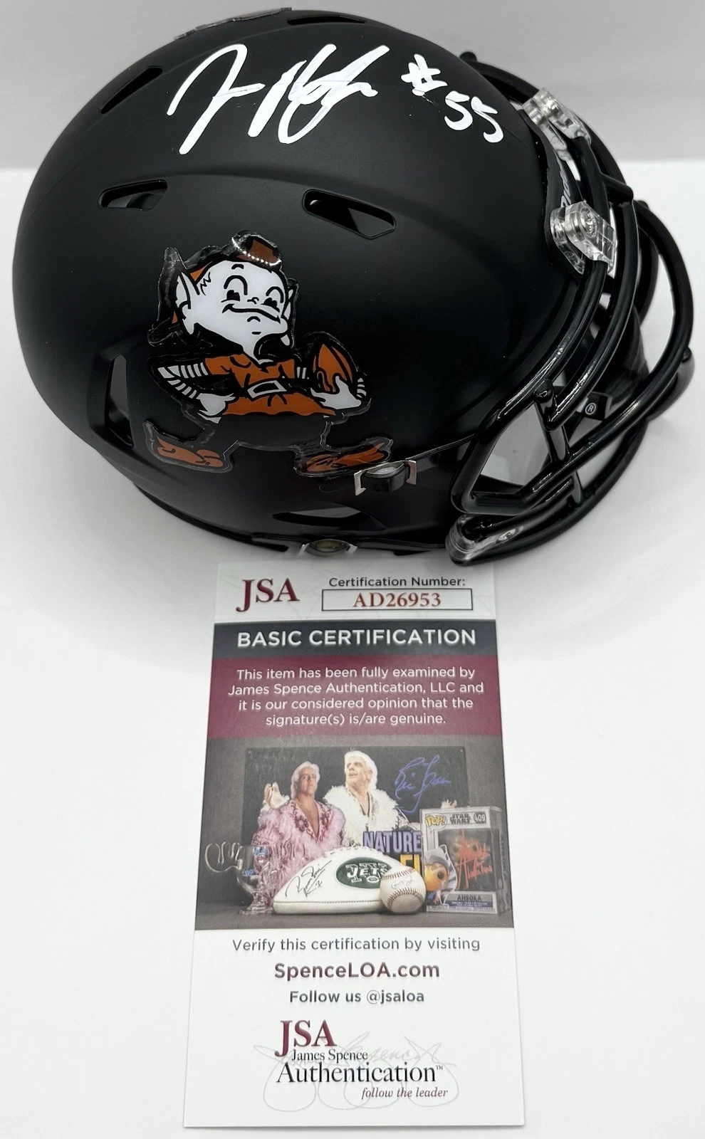 Jerome Baker Signed Autographed Cleveland Browns Mini Helmet JSA COA