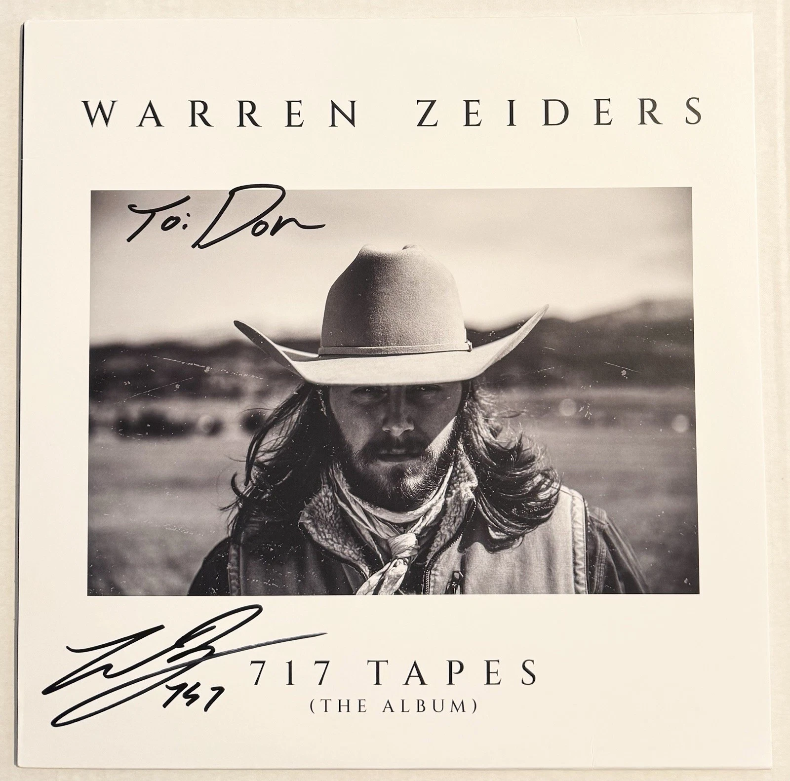 Warren Zeiders Signed Autographed 717 Vinyl Album Country JSA COA