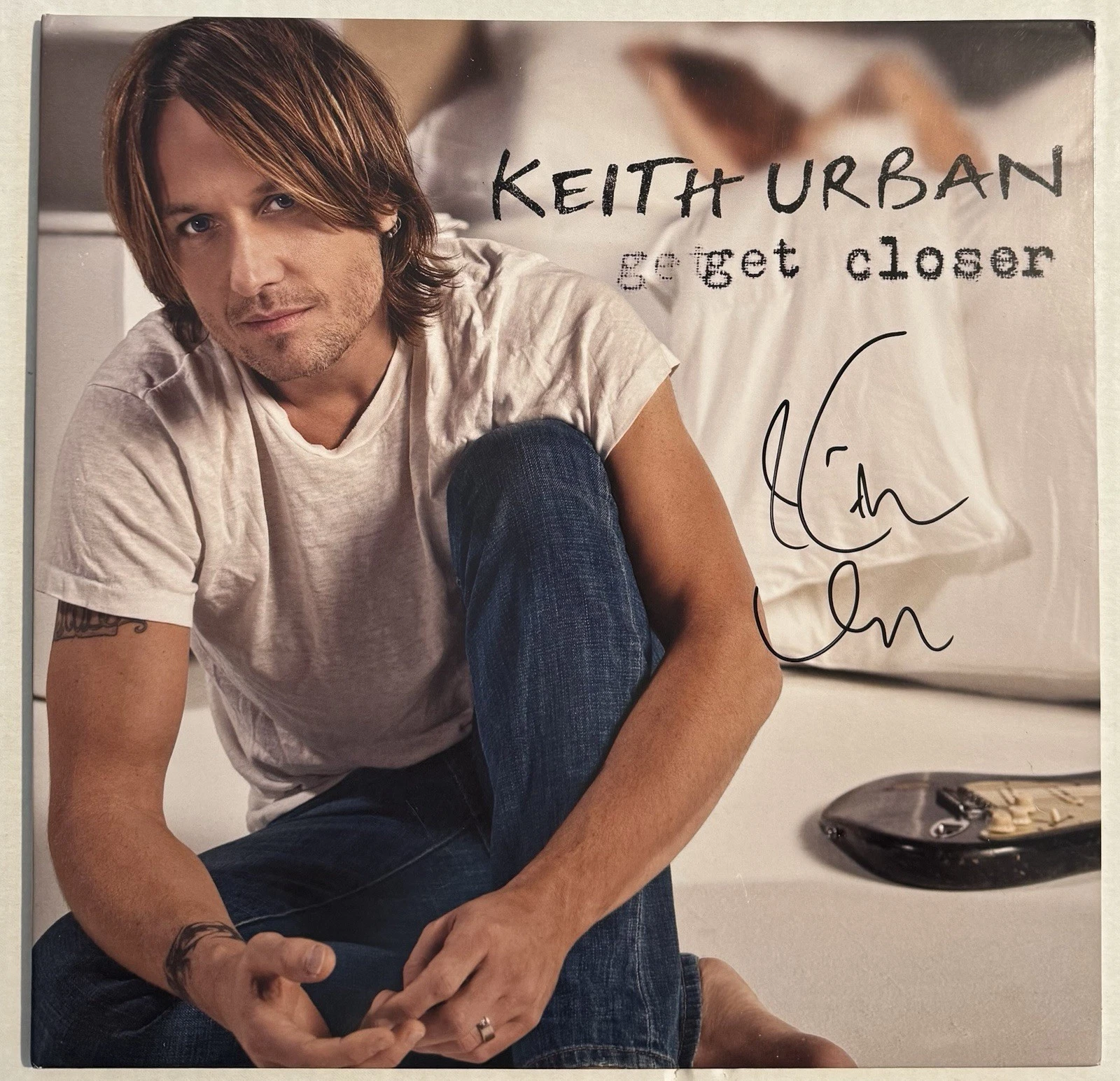 Keith Urban Signed Vinyl Get Closer Album Autographed JSA COA Country