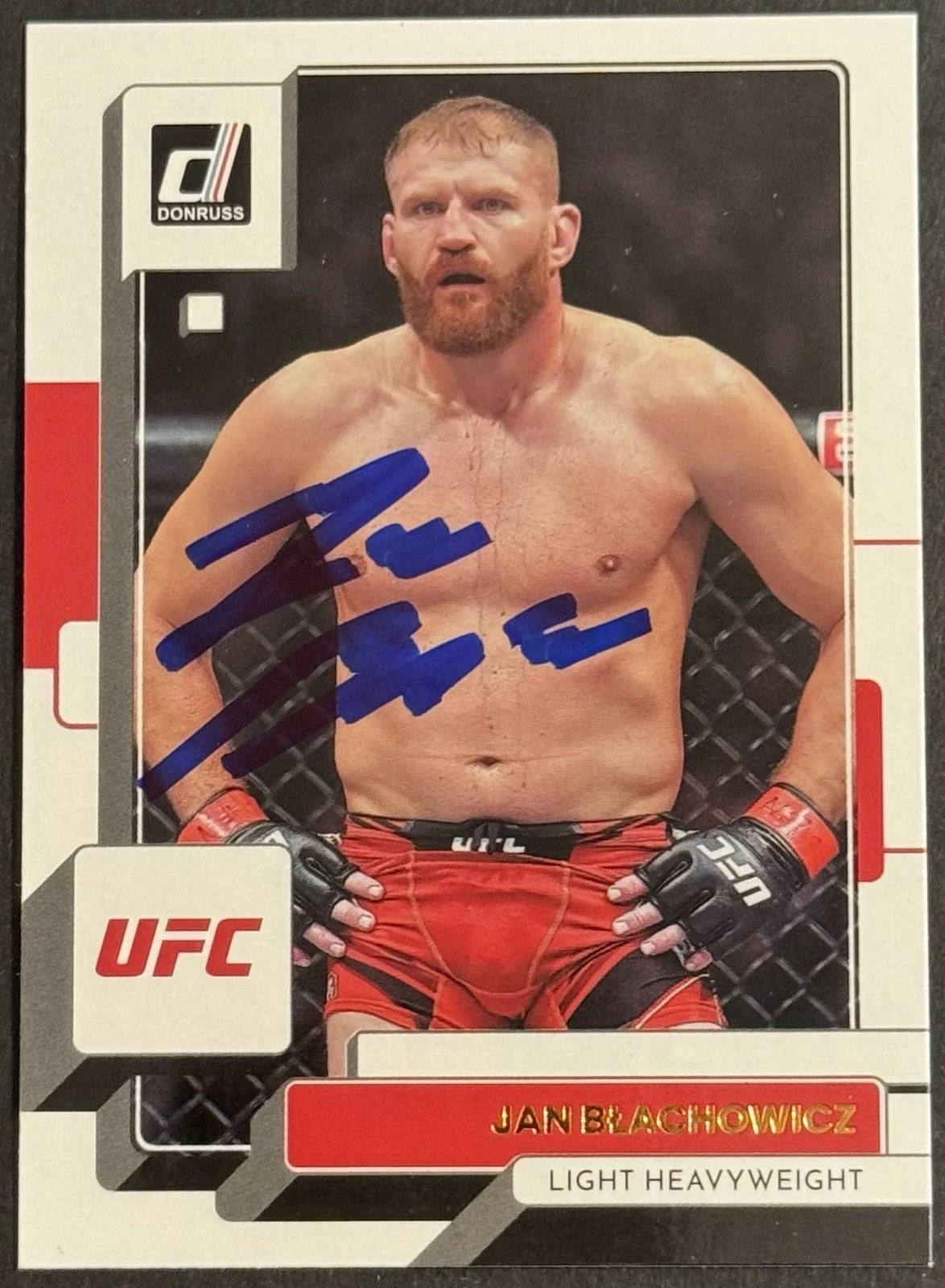 Jan Blachowicz Signed 2023 Donruss Base UFC Card BAS Beckett