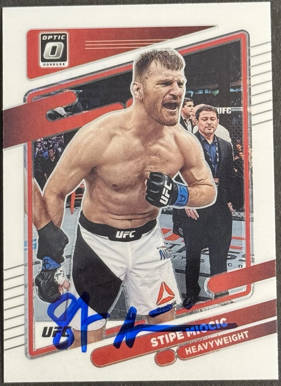 Stipe Miocic Signed 2022 Donruss Optic Base UFC Card BAS Beckett COA
