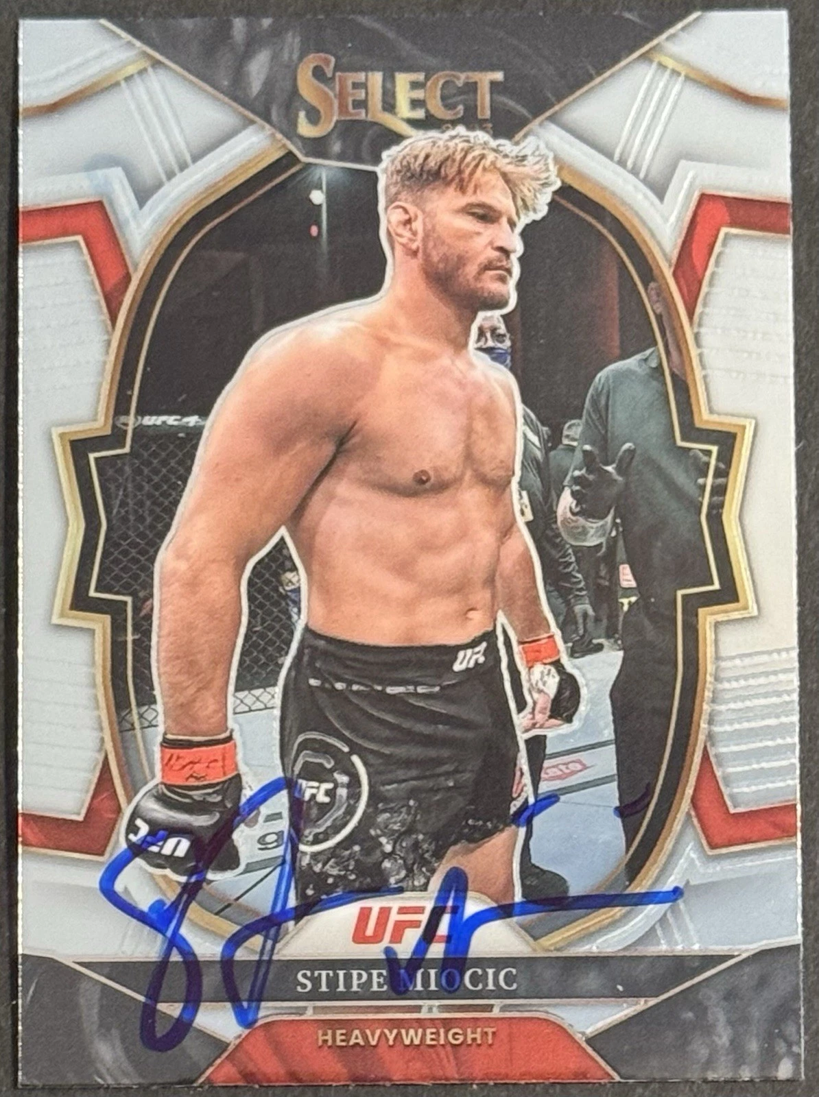 Stipe Miocic Signed 2023 Panini Select Base UFC Card BAS Beckett COA