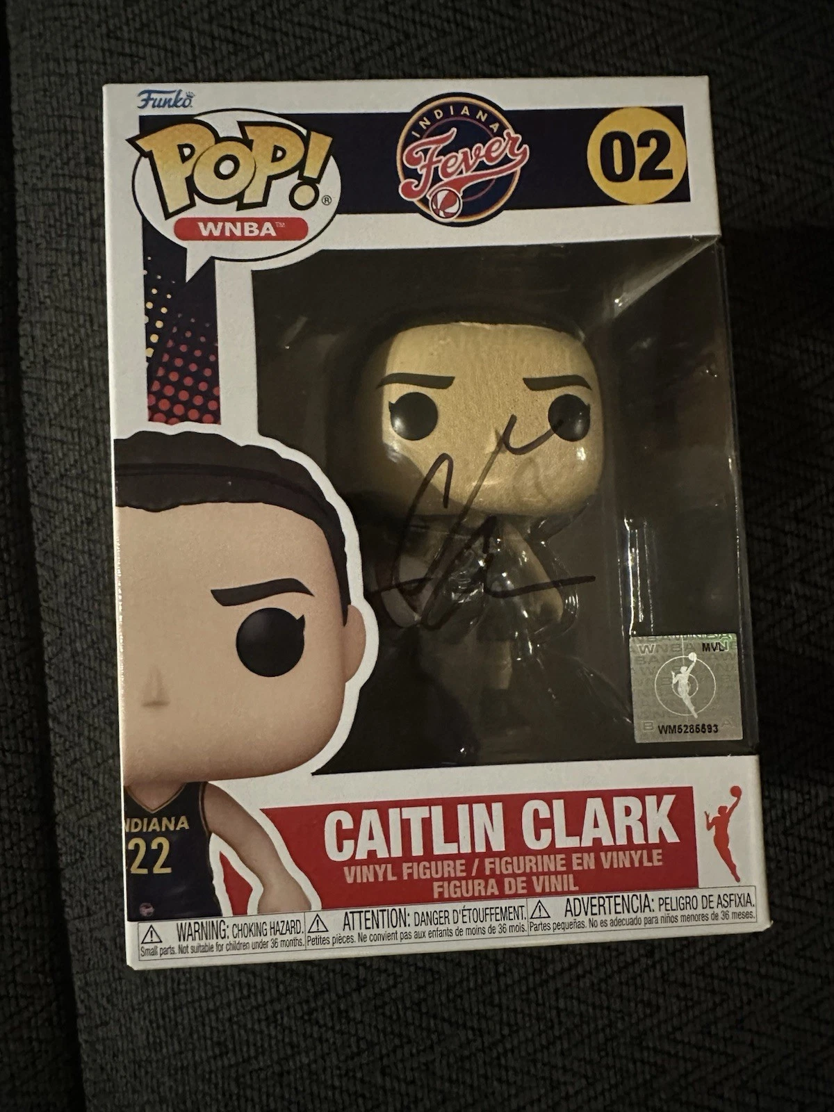 Caitlin Clark SIGNED WNBA Funko Pop 02 GTP Freshly Autographed See Description