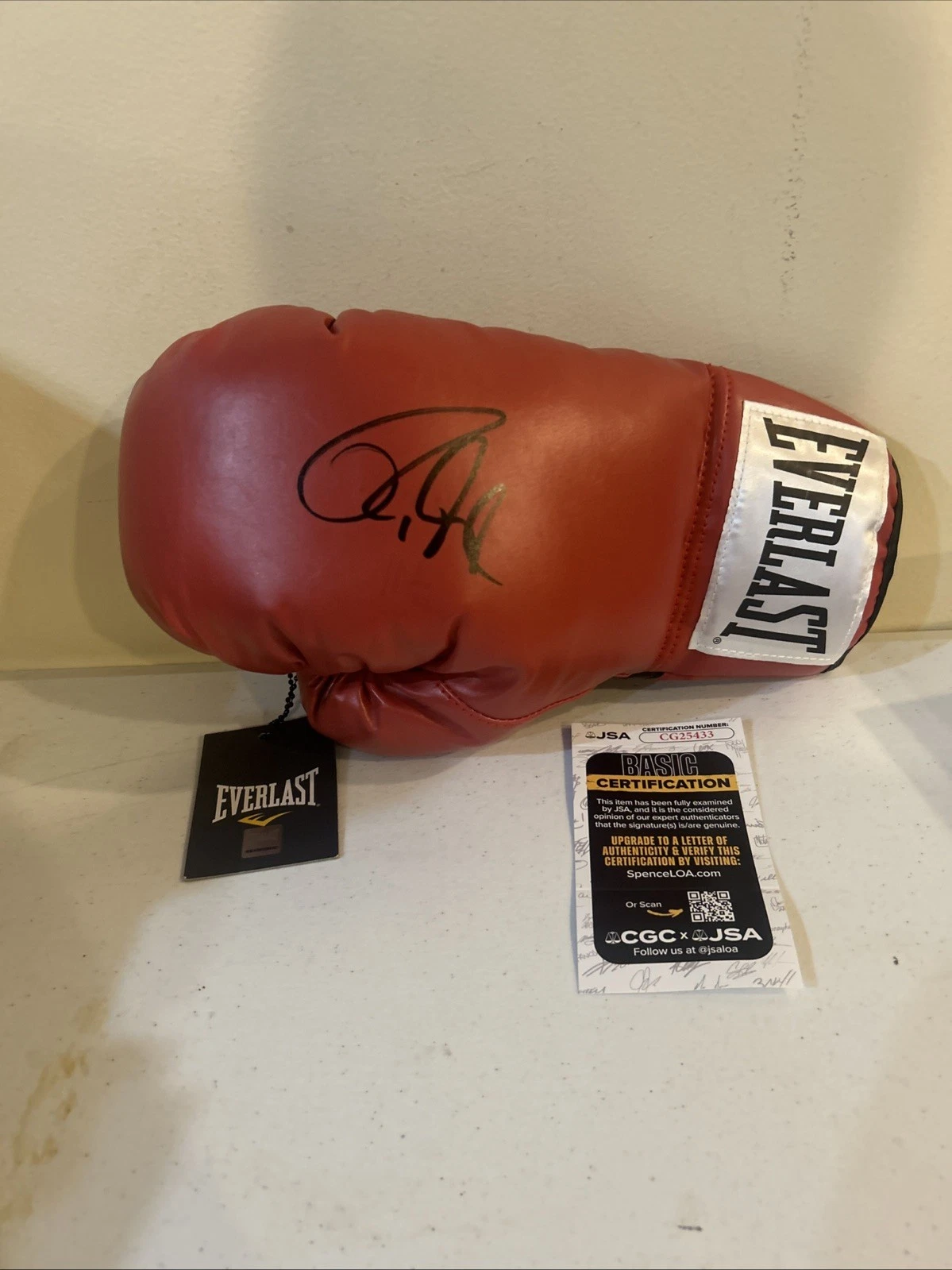ROY JONES JR SIGNED AUTOGRAPH EVERLAST BOXING GLOVE JSA COA HOF BOXER CHAMPION