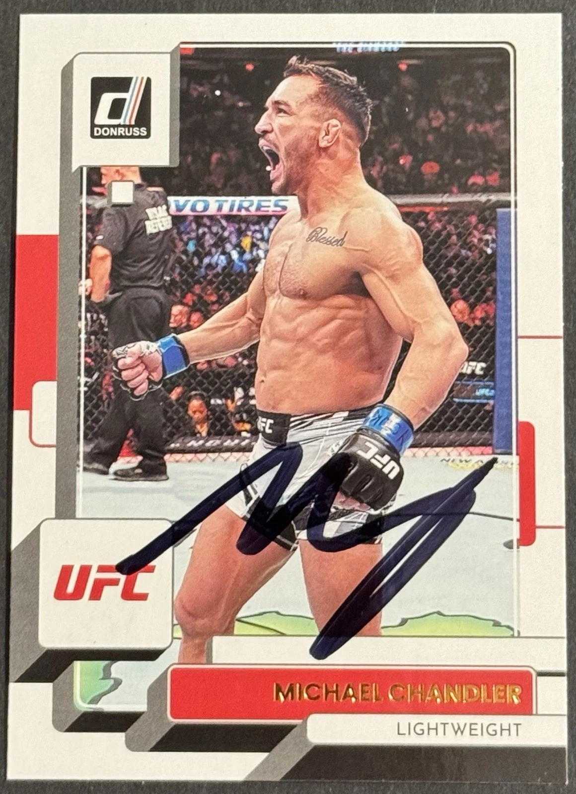 Michael Chandler Signed 2023 Donruss Base UFC Card Beckett