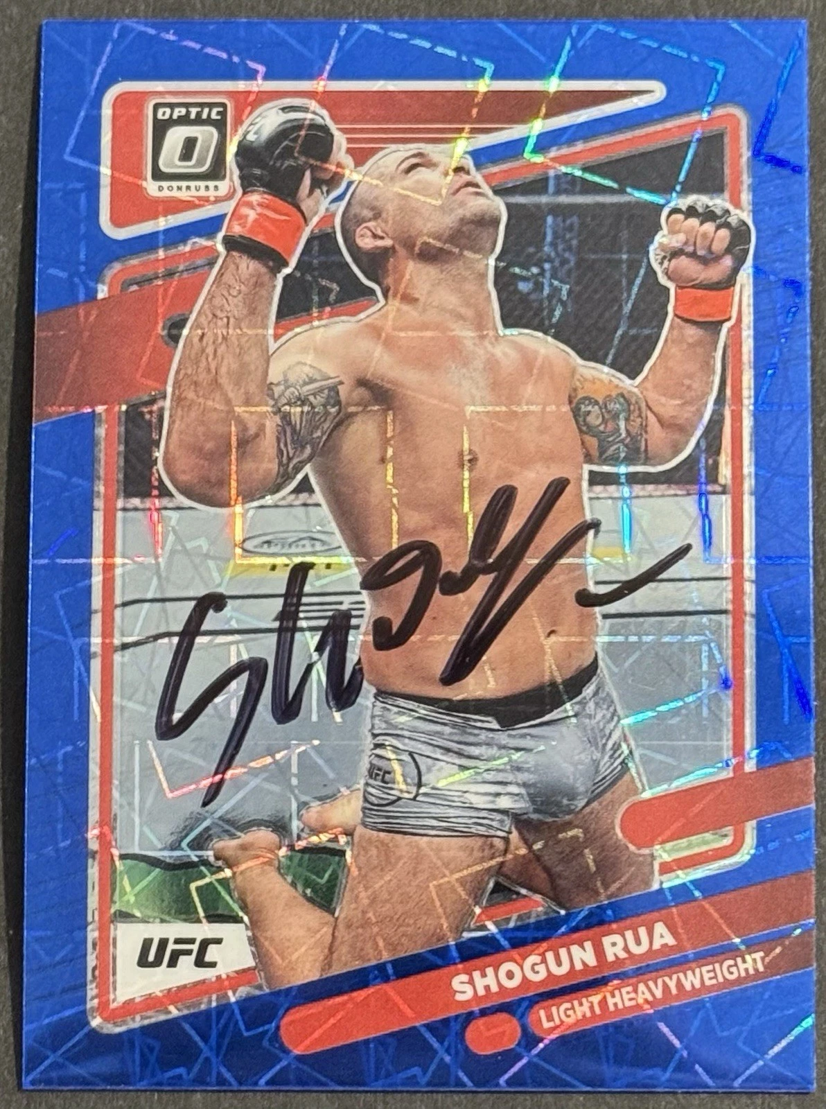 Mauricio Shogun Rua Signed 2022 Donruss Optic Blue UFC Base Card Beckett COA