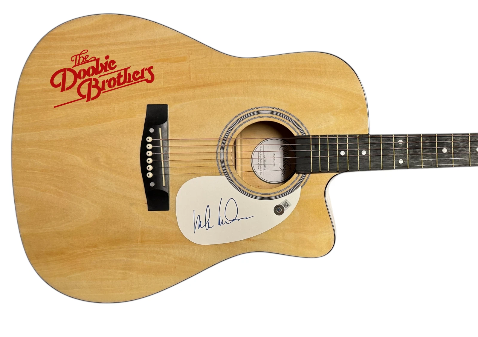 Michael McDonald The Doobie Brothers Signed Autograph Acoustic Guitar BAS COA
