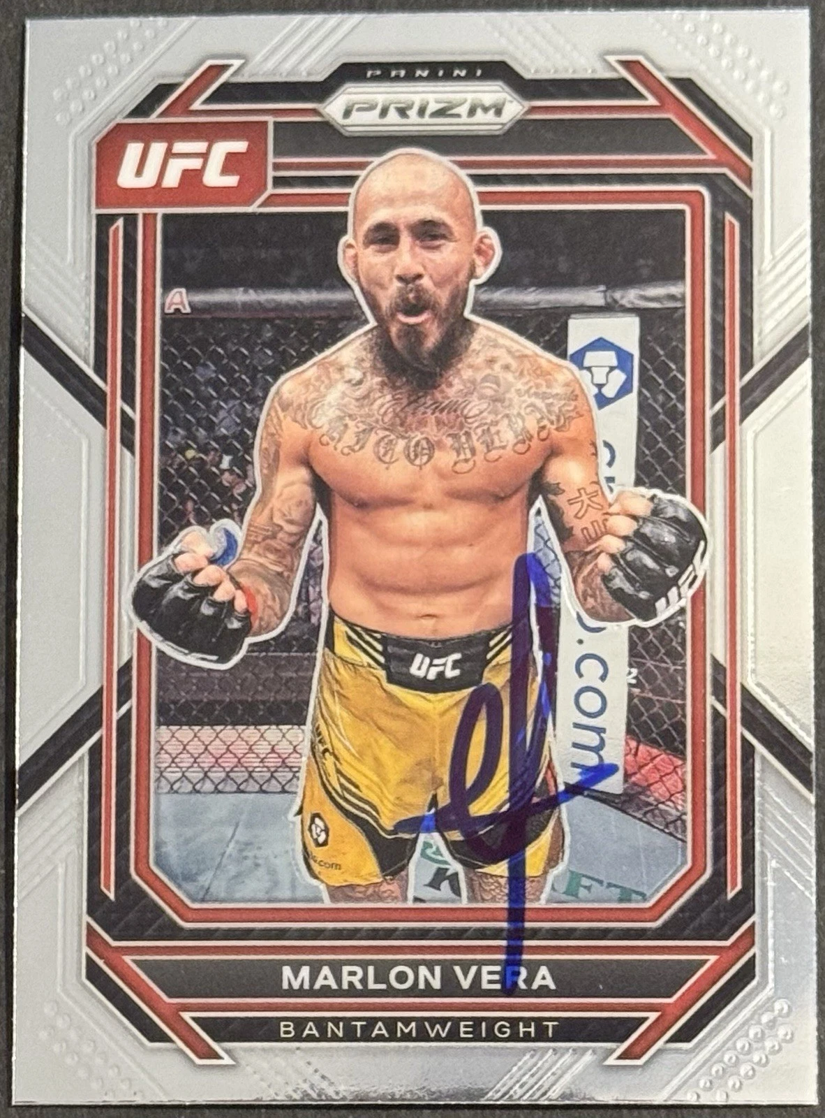 Marlon Chito Vera Signed 2023 Panini Prizm Base UFC Card BAS Beckett