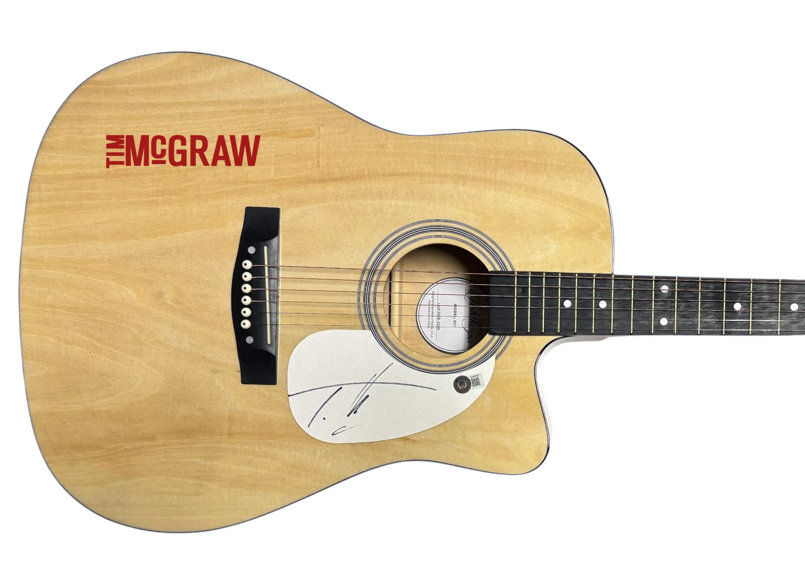 Tim McGraw Signed Autograph Full Size Acoustic Guitar Country Singer Beckett COA