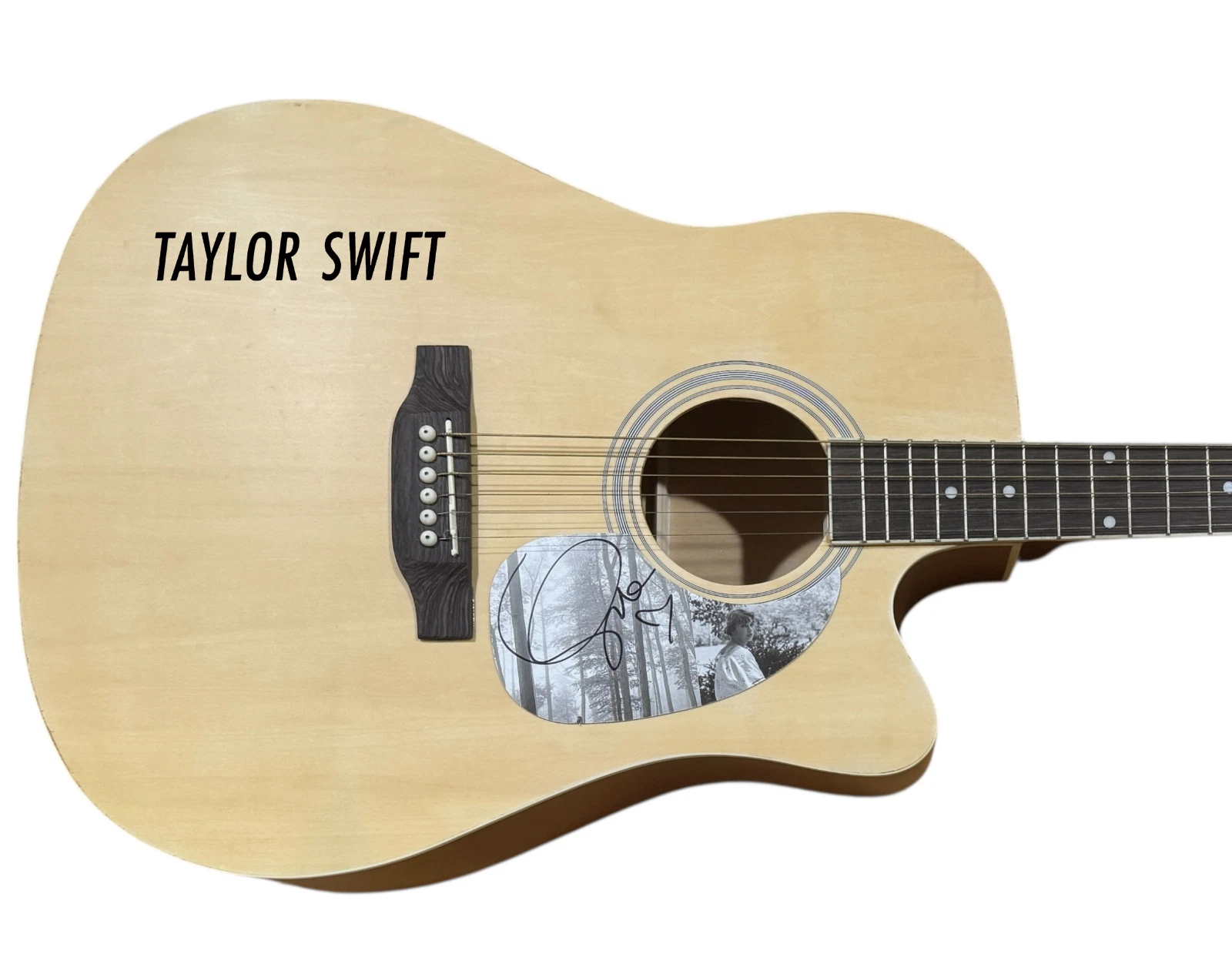 Taylor Swift Signed Autograph Full Size Acoustic Guitar Folklore 1989 TTPD ACOA