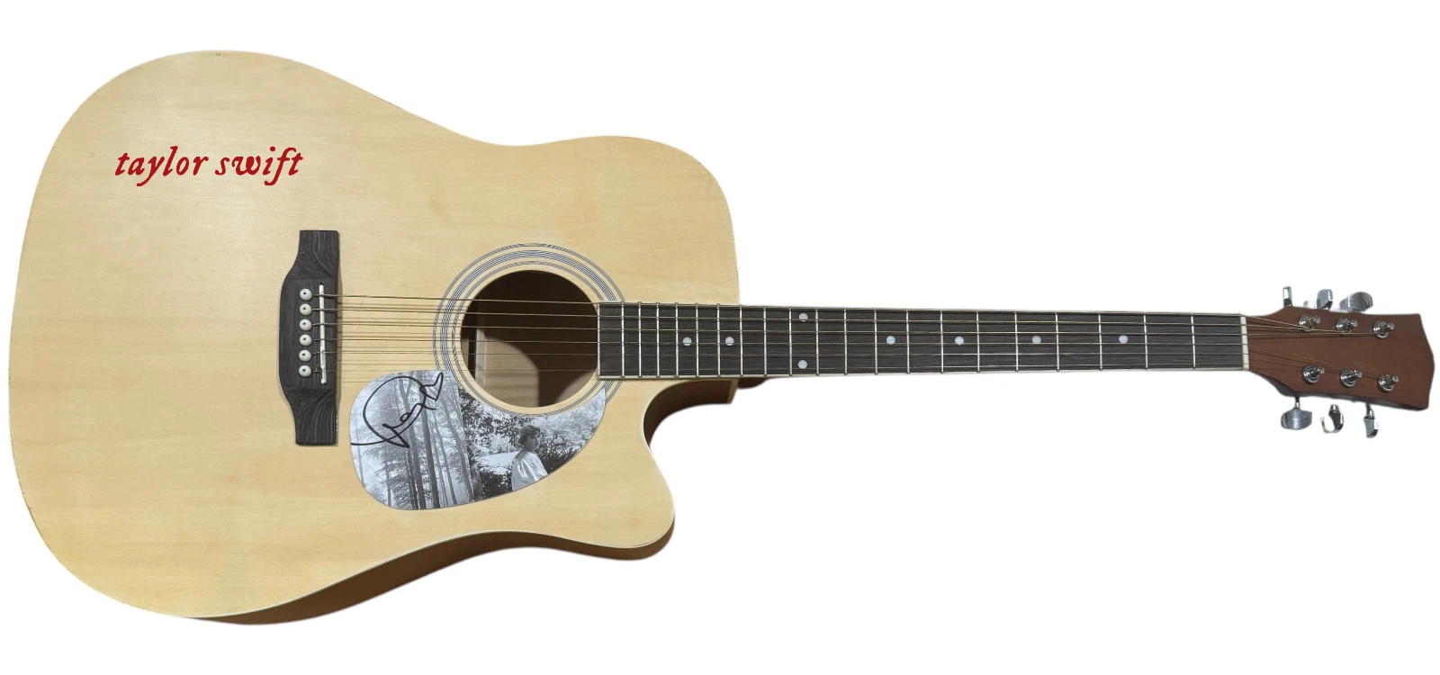 Taylor Swift Signed Autograph Full Size Acoustic Guitar Folklore 1989 TTPD ACOA