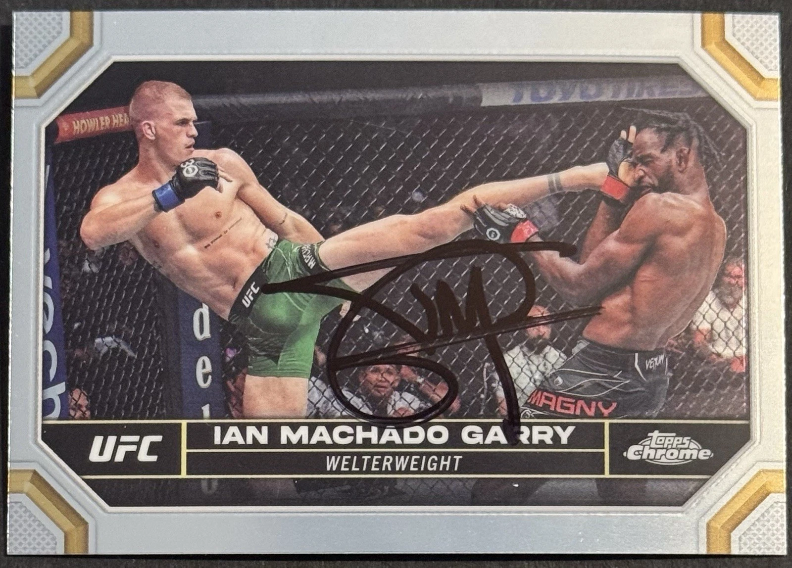 Ian Machado Garry Signed 2024 Topps Chrome UFC Card BAS Beckett