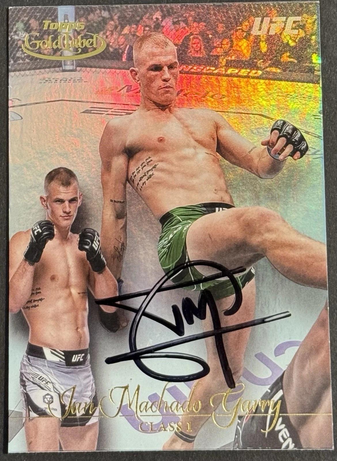 Ian Machado Garry Signed 2024 Topps Gold Label UFC Card BAS Beckett
