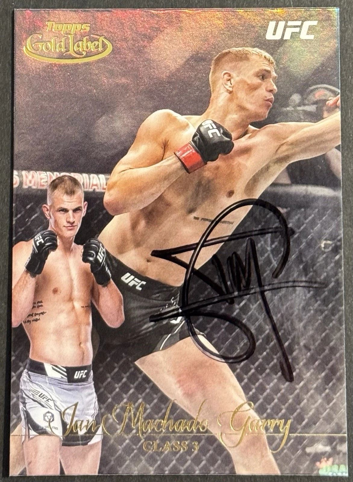 Ian Machado Garry Signed 2024 Topps Gold Label UFC Card BAS Beckett