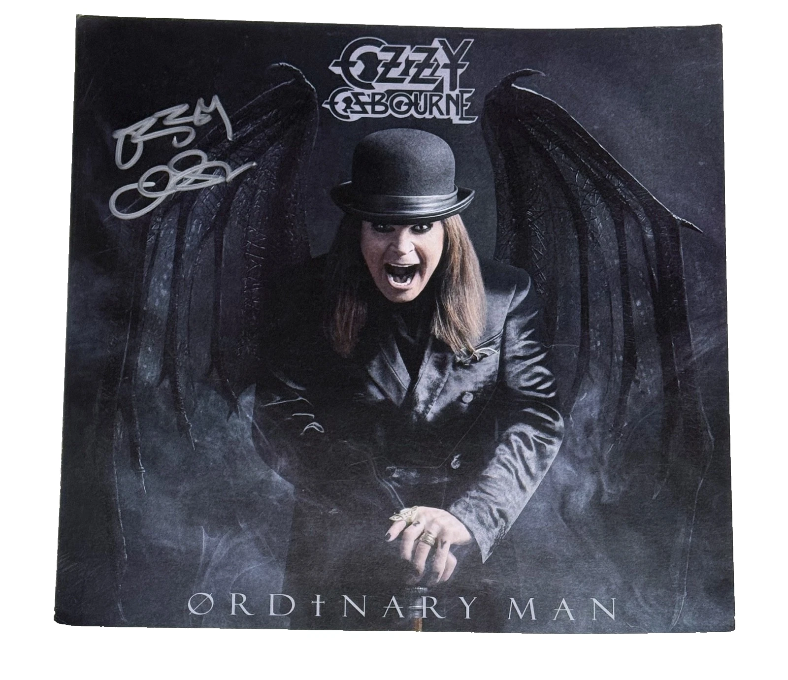 Ozzy Osbourne Signed Autograph Ordinary Man Album Flat Poster Black Sabbath COA