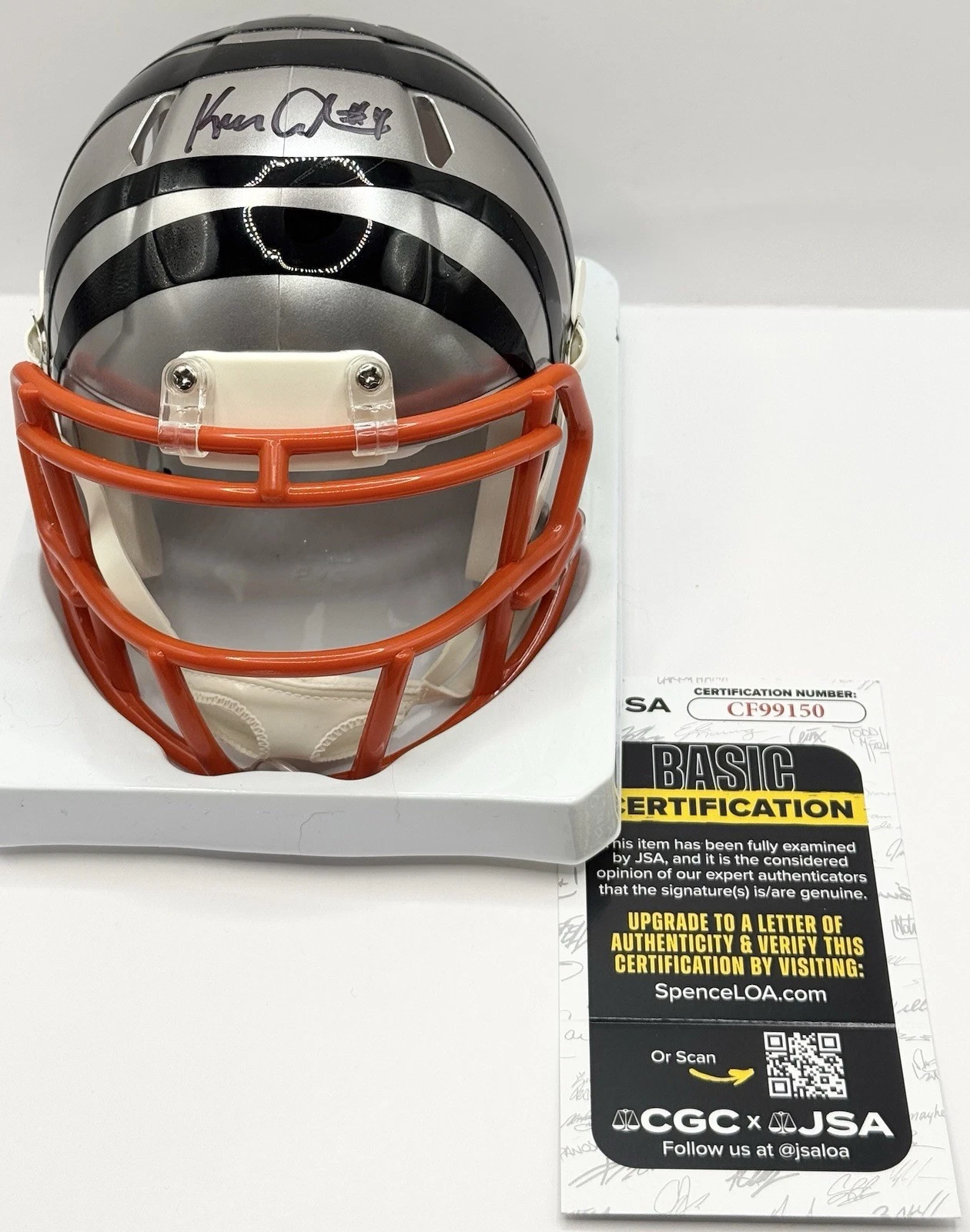 Ken Anderson Signed Autographed Cincinnati Bengals Flash Mini Helmet JSA COA