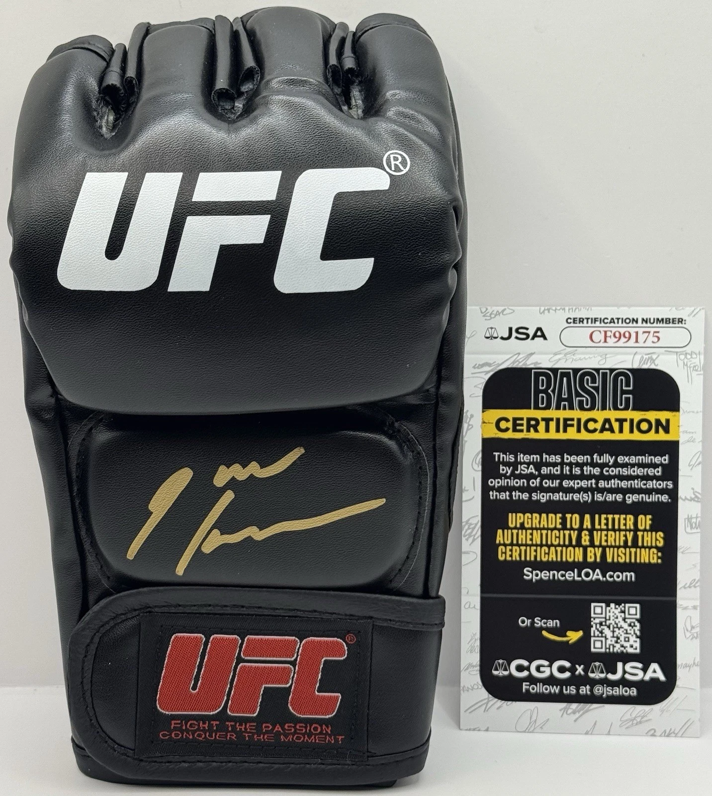 Jack Hermansson Signed Autographed UFC Fight Glove JSA COA