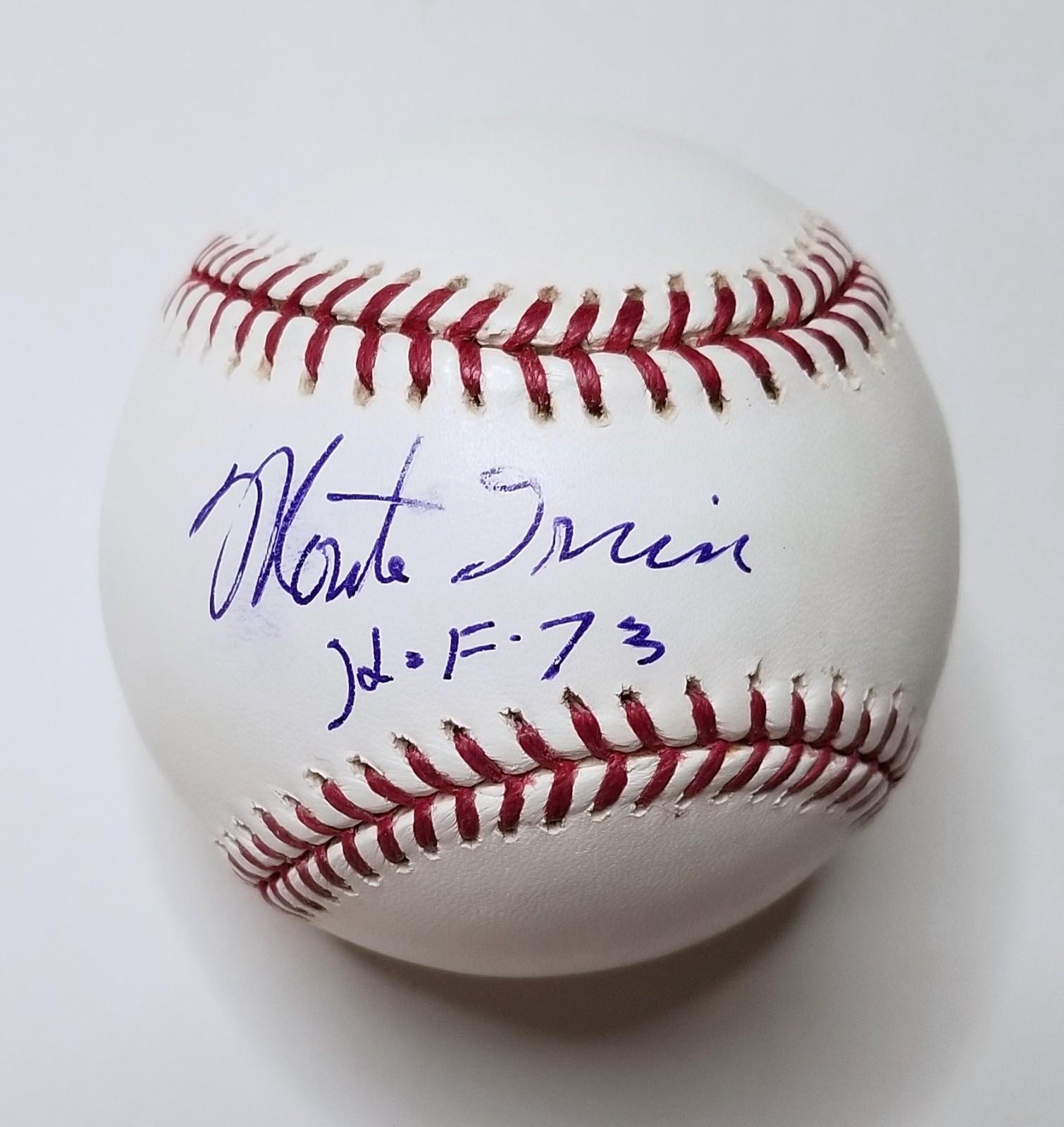 Monte Irvin REAL hand SIGNED Baseball COA Autographed MLB HOF 73 Giants Cubs