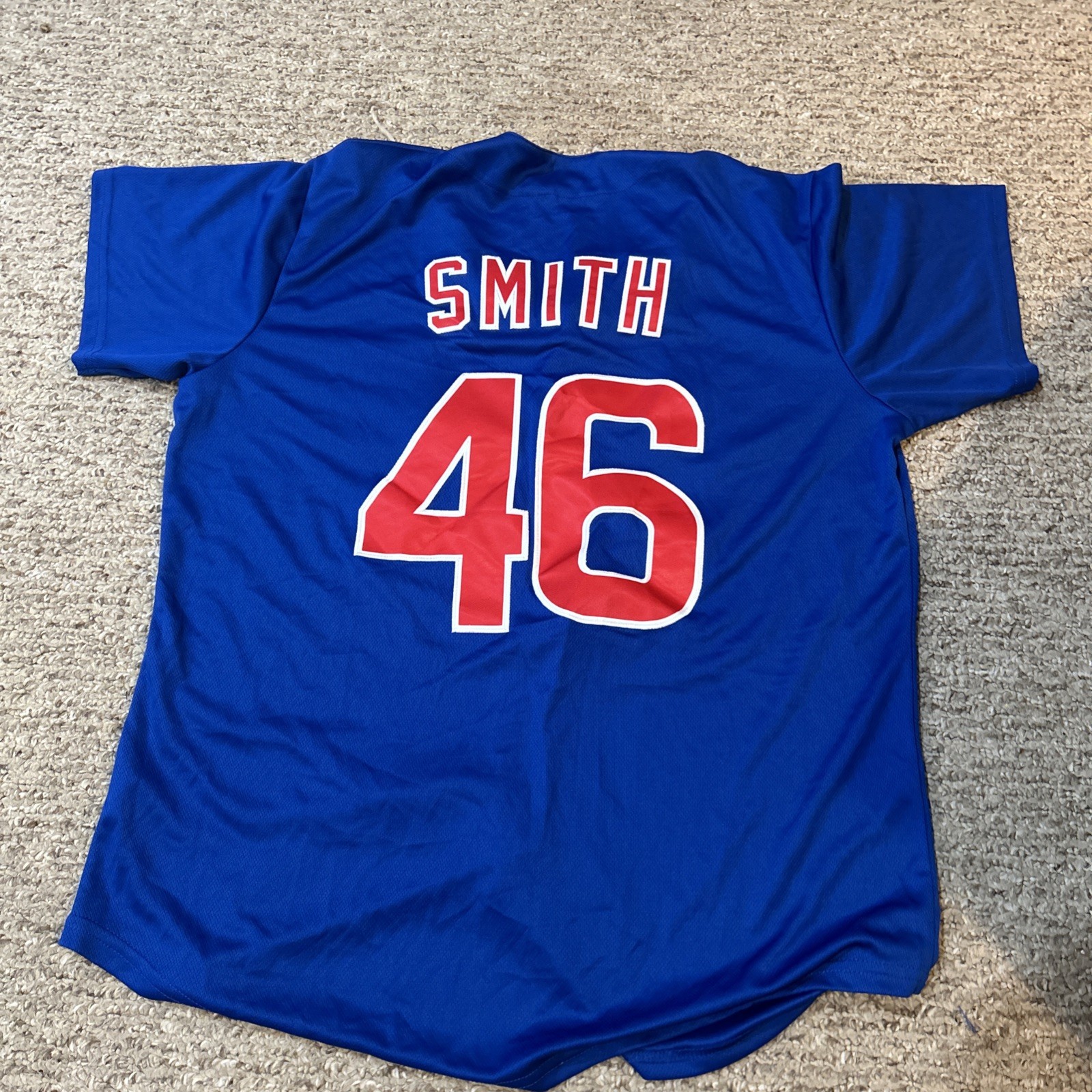 CHICAGO CUBS- LEE SMITH SIZE LARGE L JERSEY #46 NEVER WORN COLLECTIBLE MEMORABILIA
