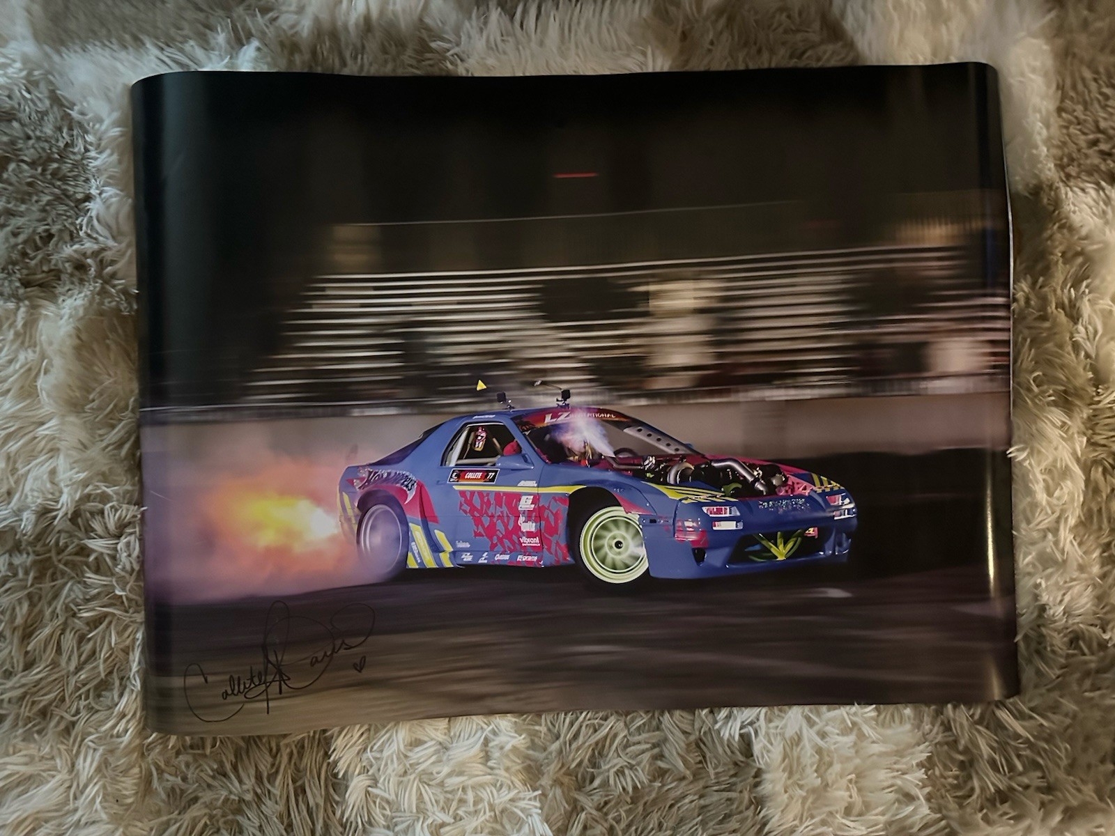 Motorsports Racing Monster Trucks Drift Stunt Driver Collete Davis Signed Poster