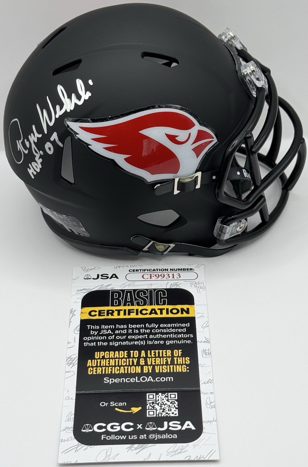 Roger Wehrli Signed Autographed Arizona Cardinals Mini Helmet JSA COA